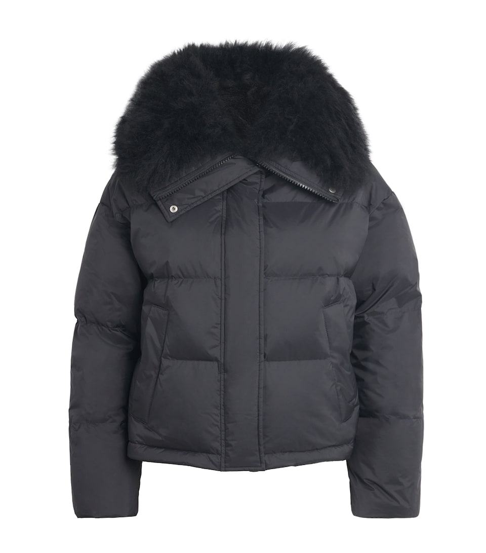Yves Salomon Womens Down Technical Puffer Jacket