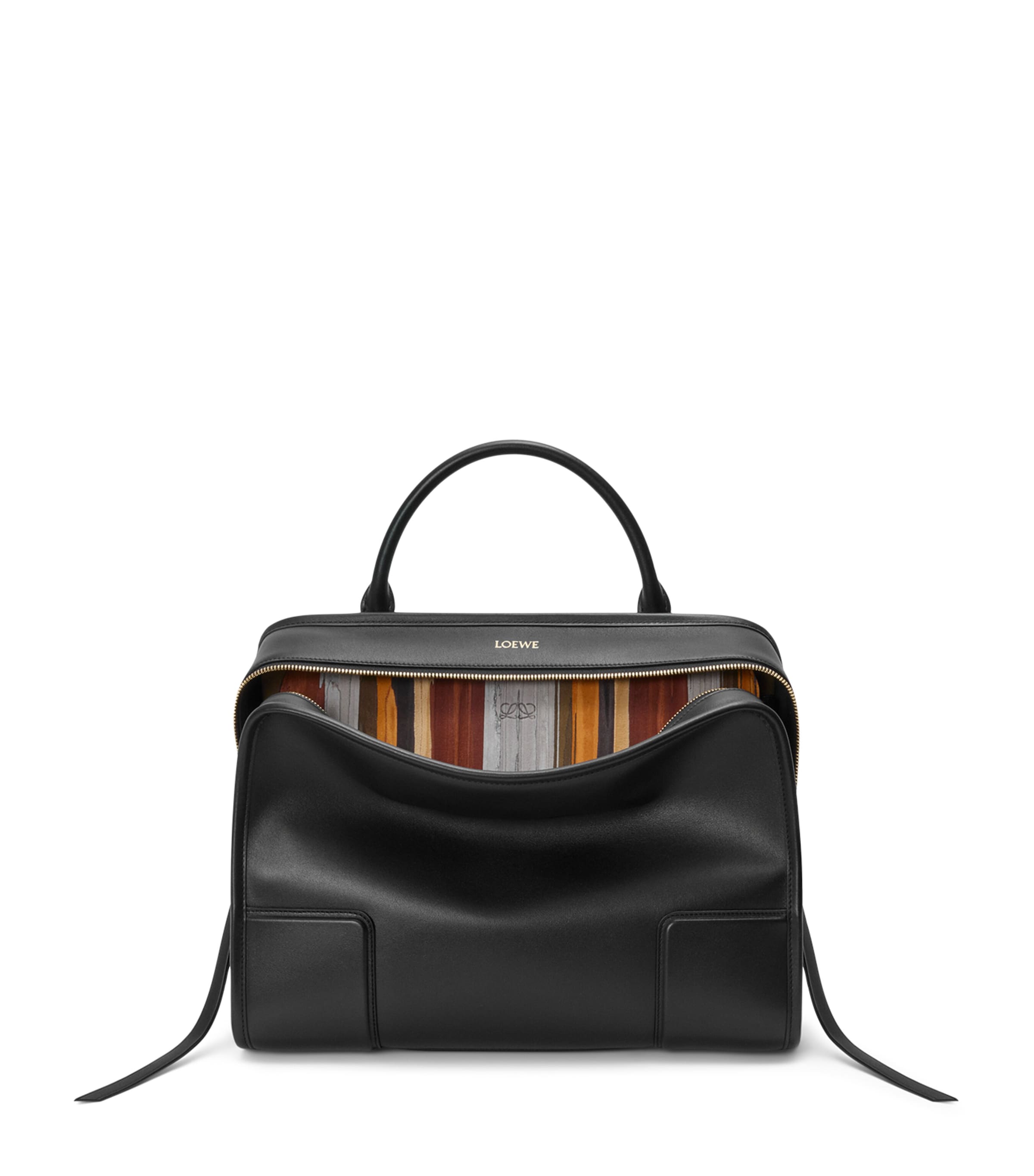 LOEWE Large Calfskin Amazona 180 Top-Handle Bag Multicolor/black