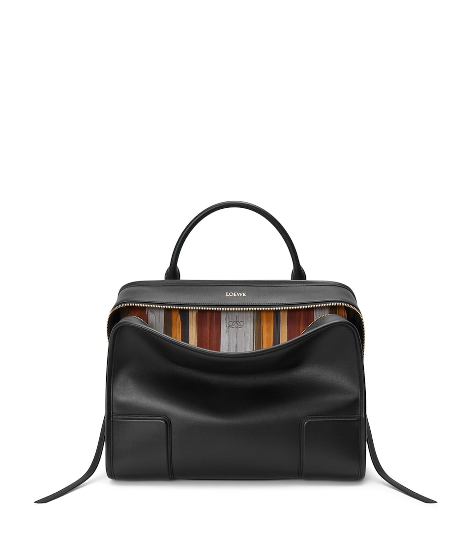 LOEWE Large Calfskin Amazona 180 Top-Handle Bag Multicolor/black
