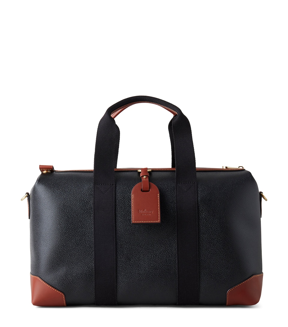 Mulberry Heritage Clipper Holdall Black Cognac