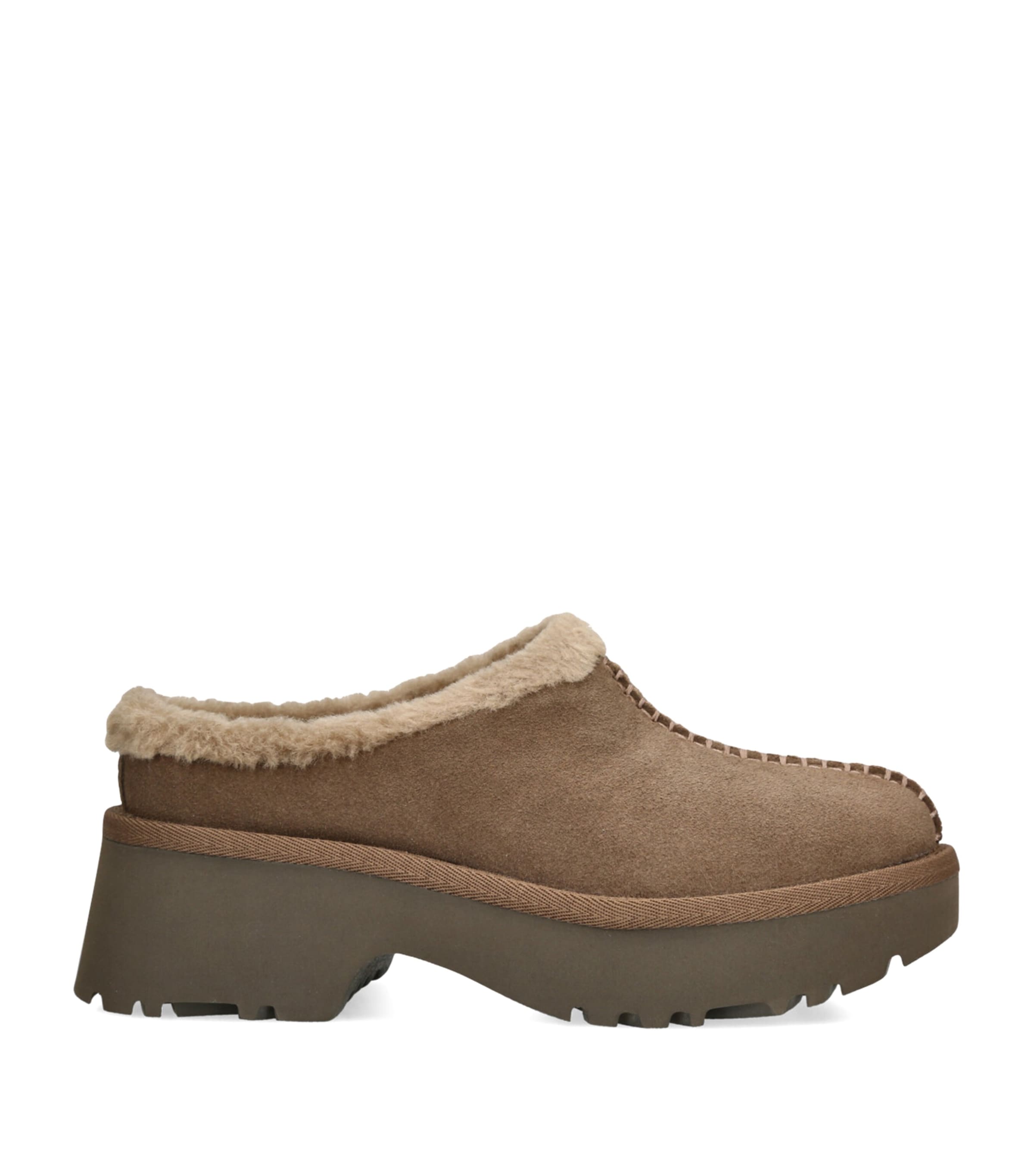 Suede Cosy New Heights Mules 60