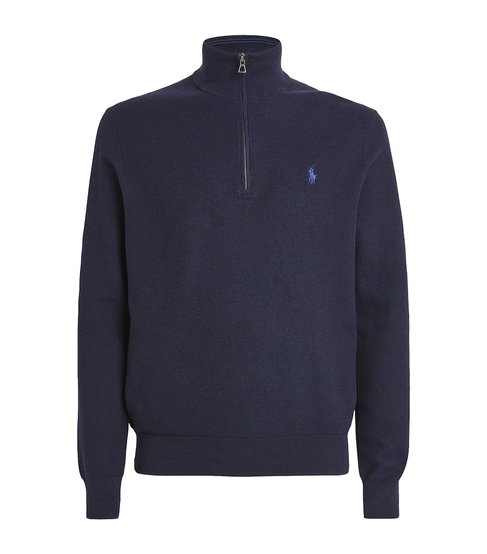 Cotton Half-Zip Sweater