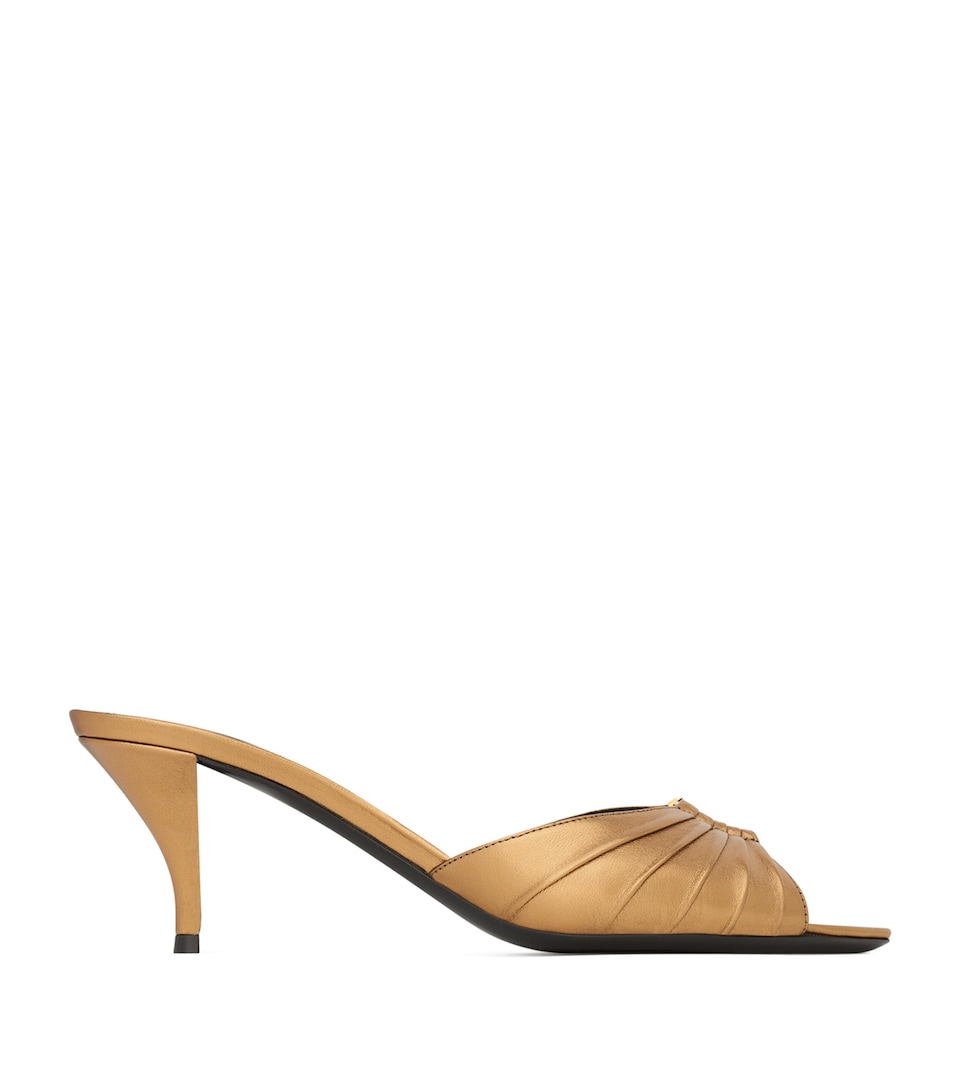 Saint Laurent Leather Babylone Mules 60