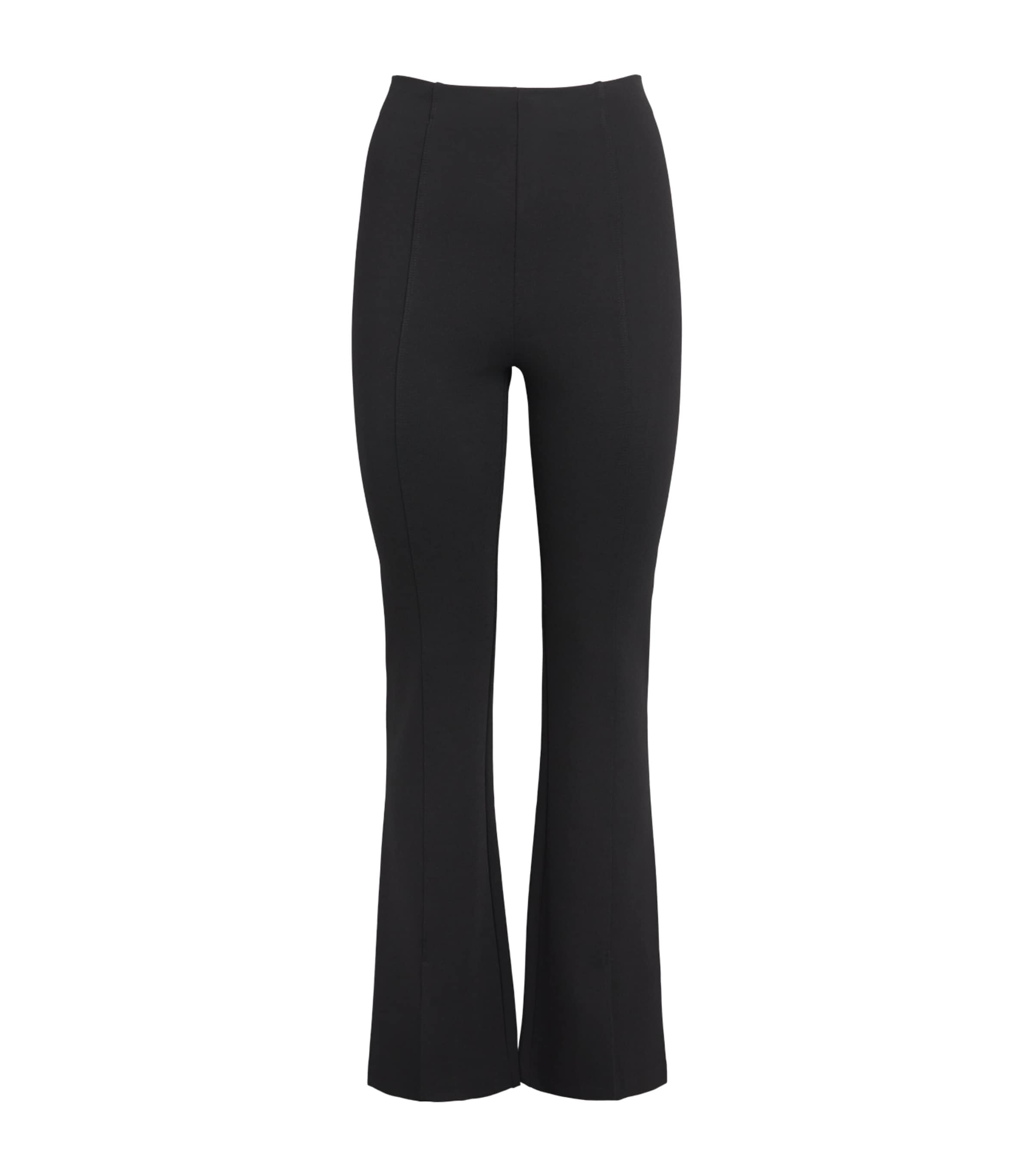 Maje Womens Flared Slit Trousers Black