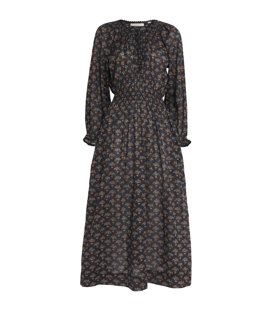 Organic Cotton Voile Delfina Midi Dress