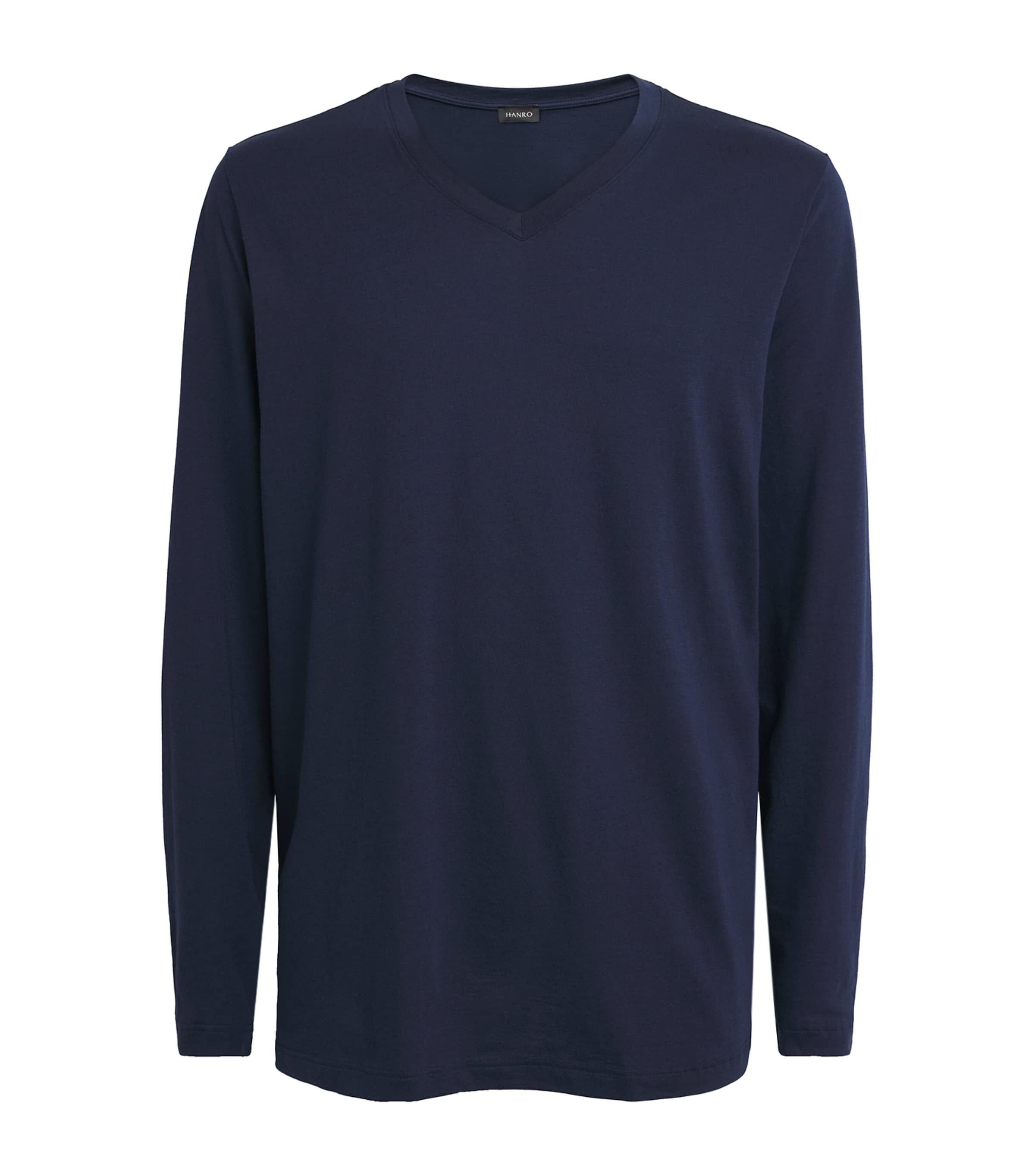 Hanro Mens Cotton Night & Day T-Shirt Deep Navy