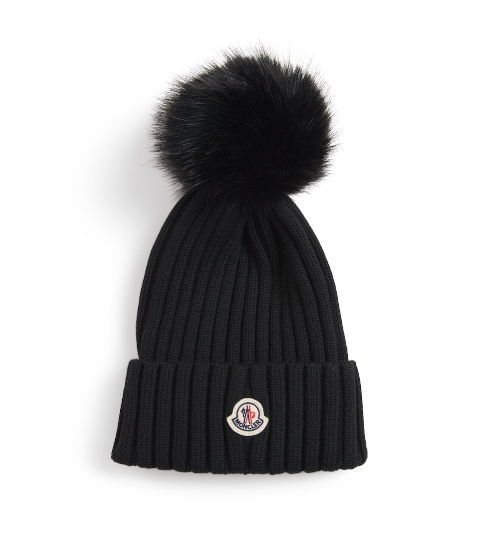 Virgin Wool Pom-Pom Beanie