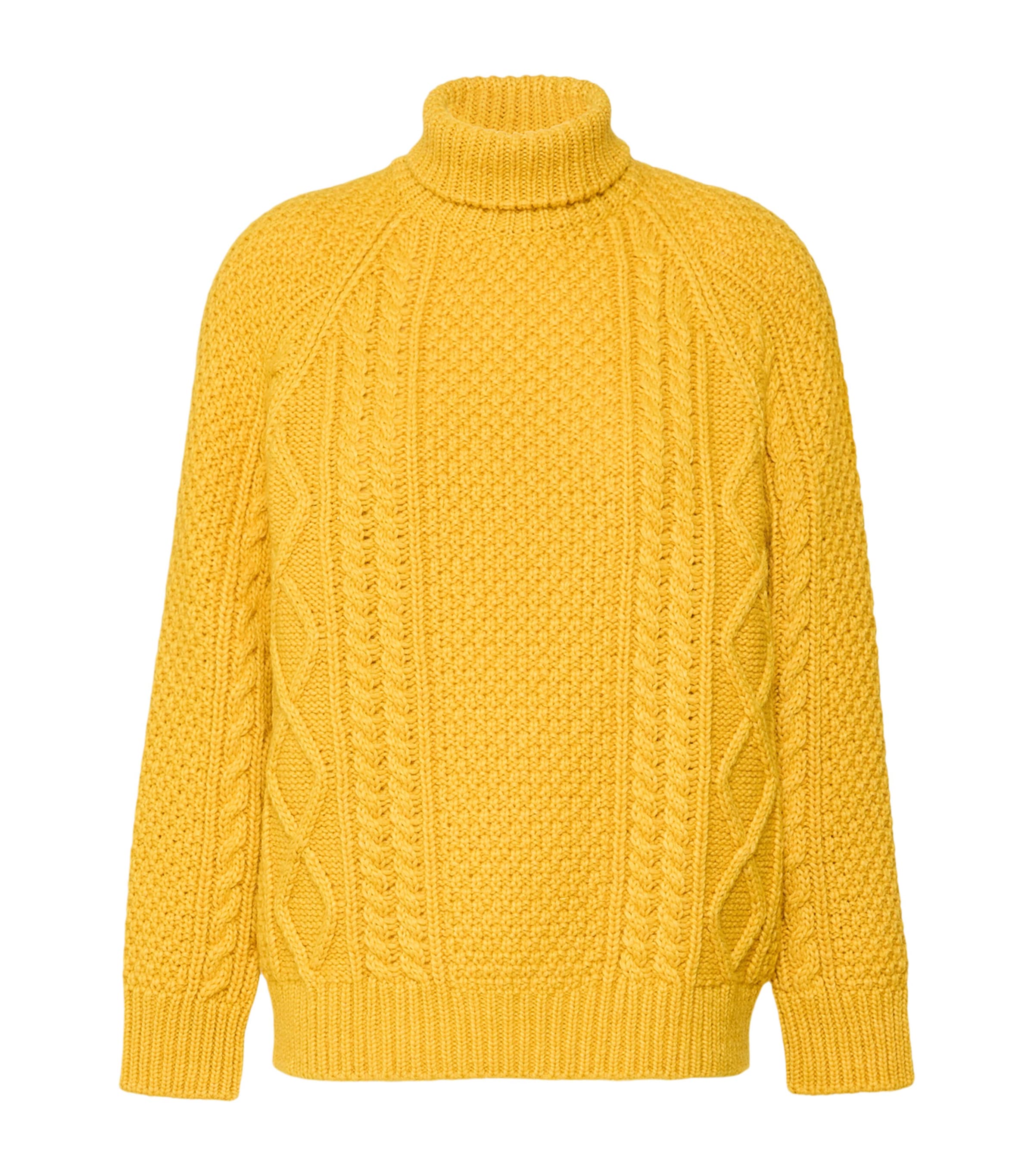 Weekend Max Mara Womens Wool-Blend Rollneck Sweater Yellow