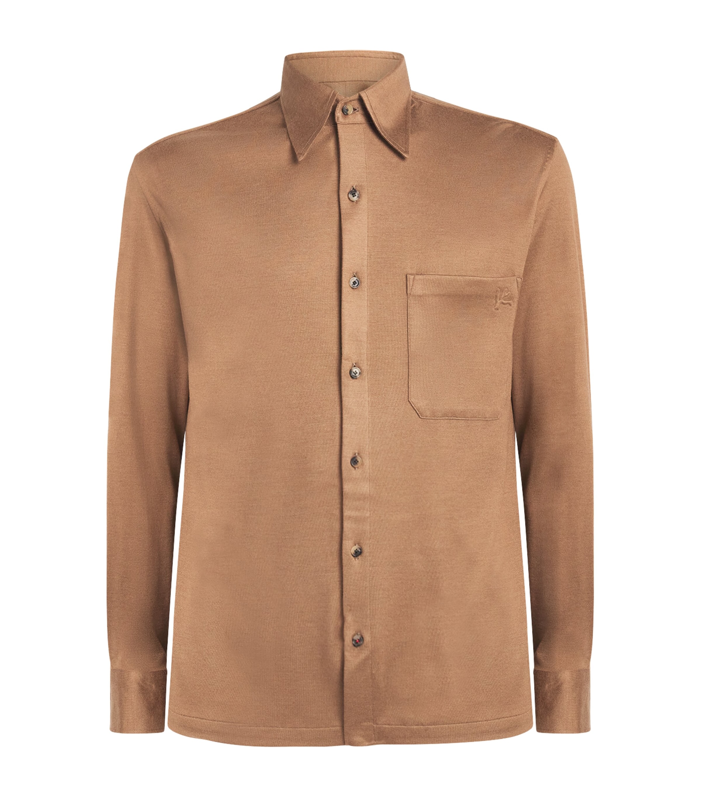 Isaia Mens Silk Jersey Shirt
