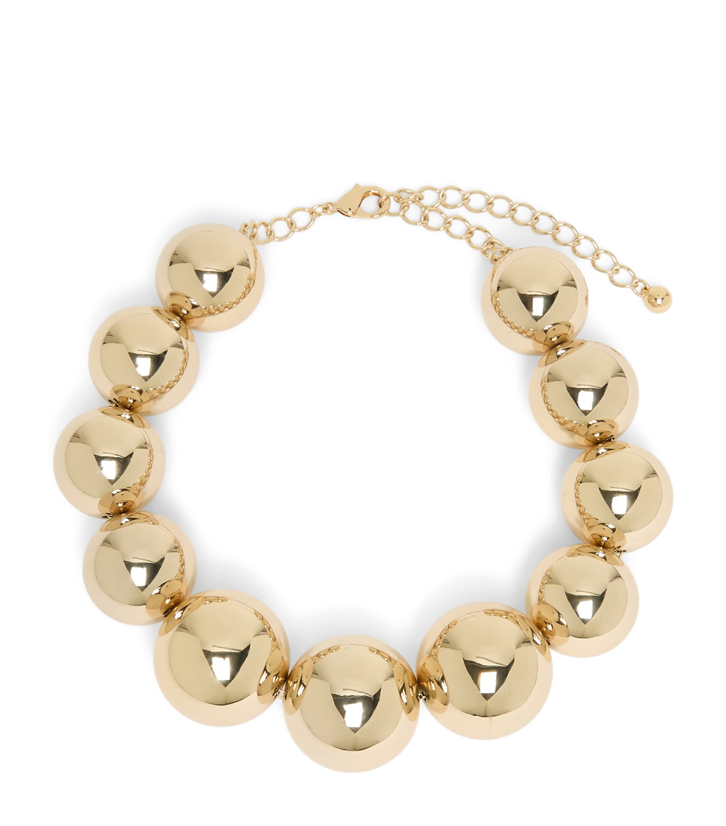 Marina Rinaldi Ball Bead Choker Necklace Gold