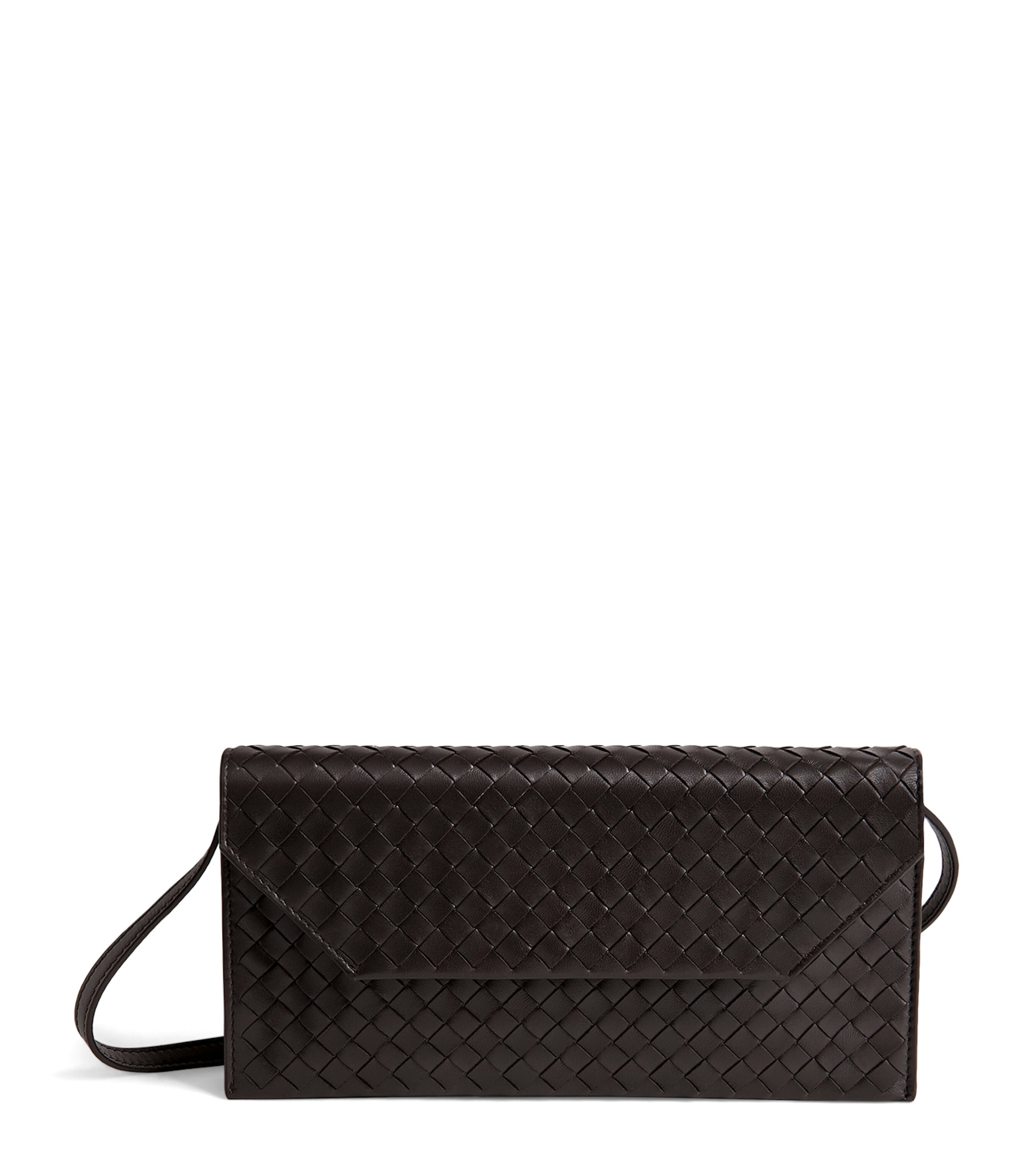 Bottega Veneta Nappa Leather Intrecciato Piccolo Envelope Pouch