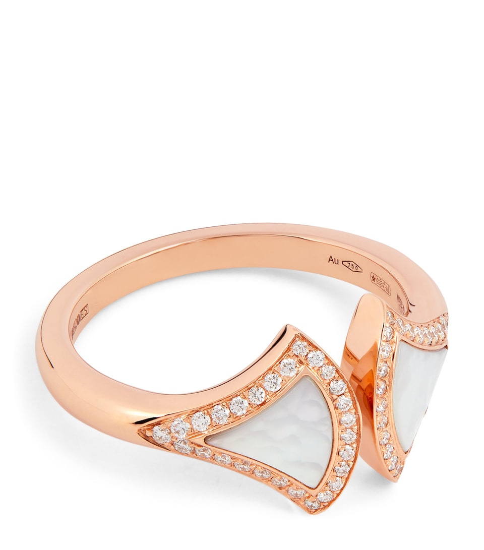 Bvlgari Rose Gold, Diamond and Mother-of-Pearl Divas' Dream Ring Pink Gold