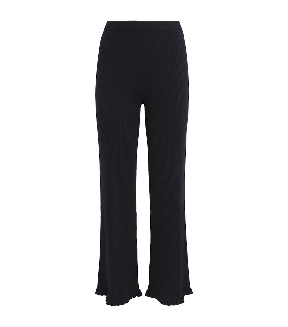Flared Knitted Trousers