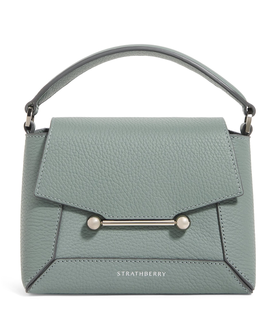 Nano Calf Leather Mosaic Top-Handle Bag