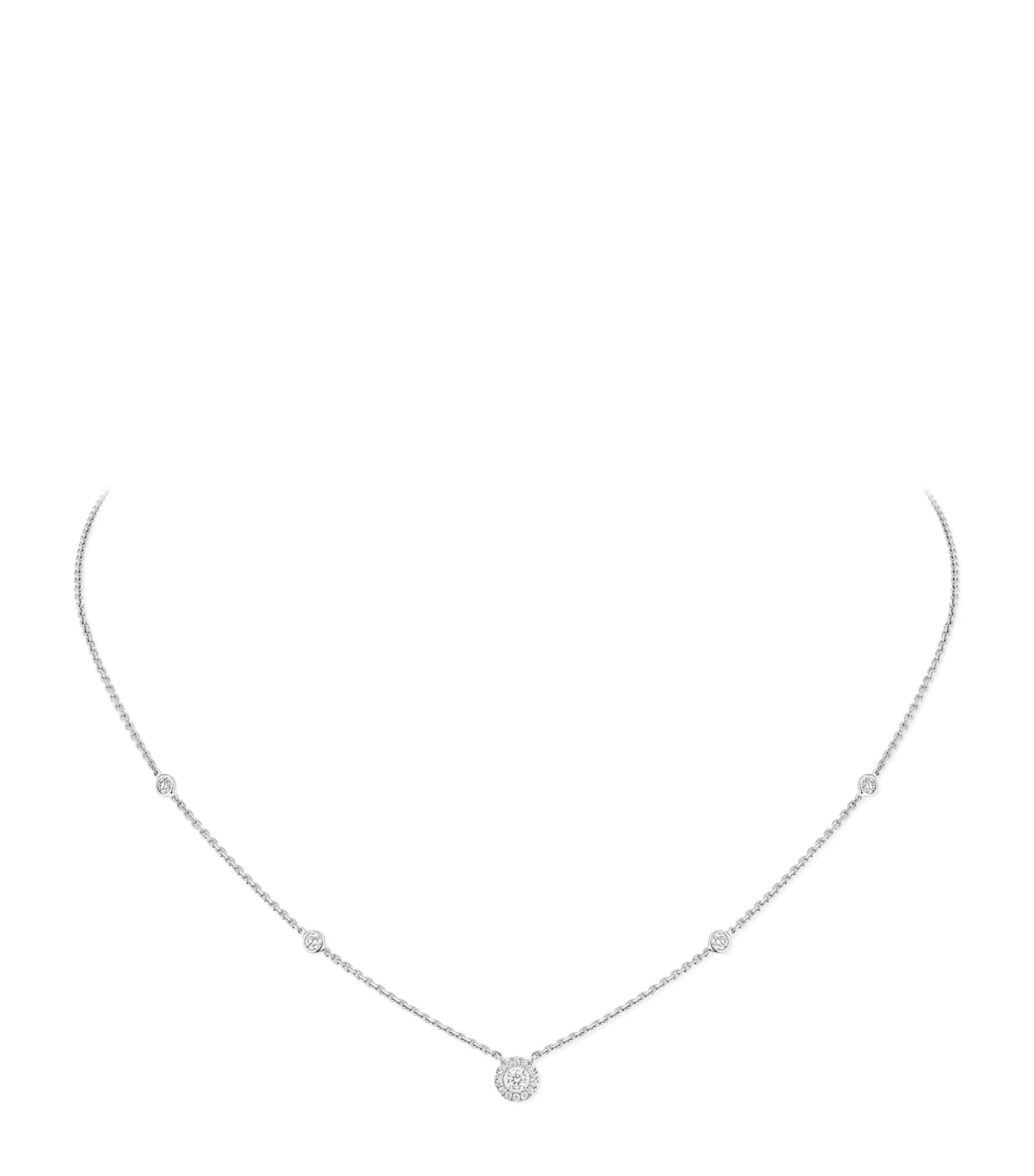 Messika Joy XS White Gold and Diamond Necklace (0.19ct) White Gold