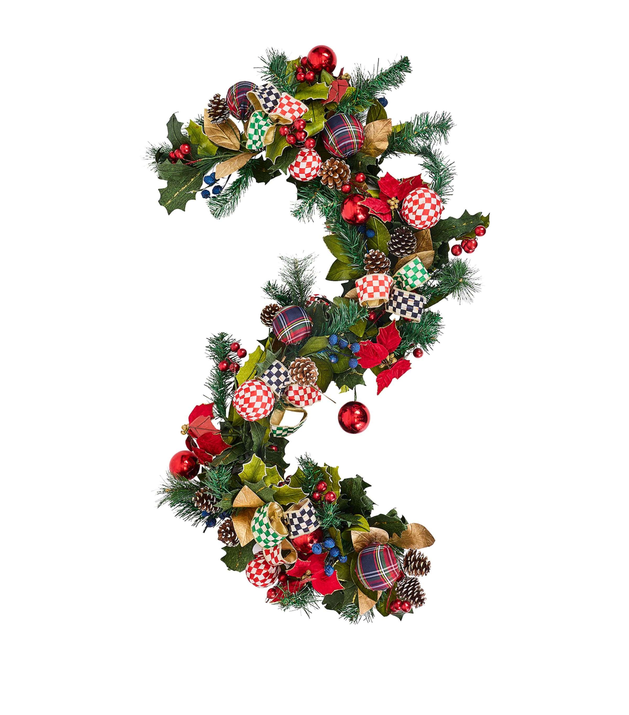 MacKenzie-Childs Timeless Tartan Garland Green
