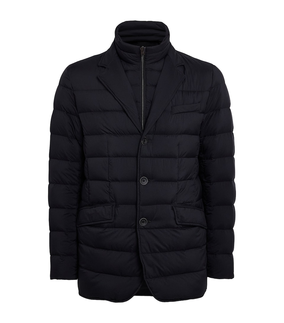Herno Mens Down Quilted Puffer Jacket Black