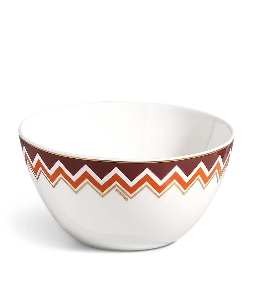Porcelain Zigzag Rice Bowl (11.5cm)