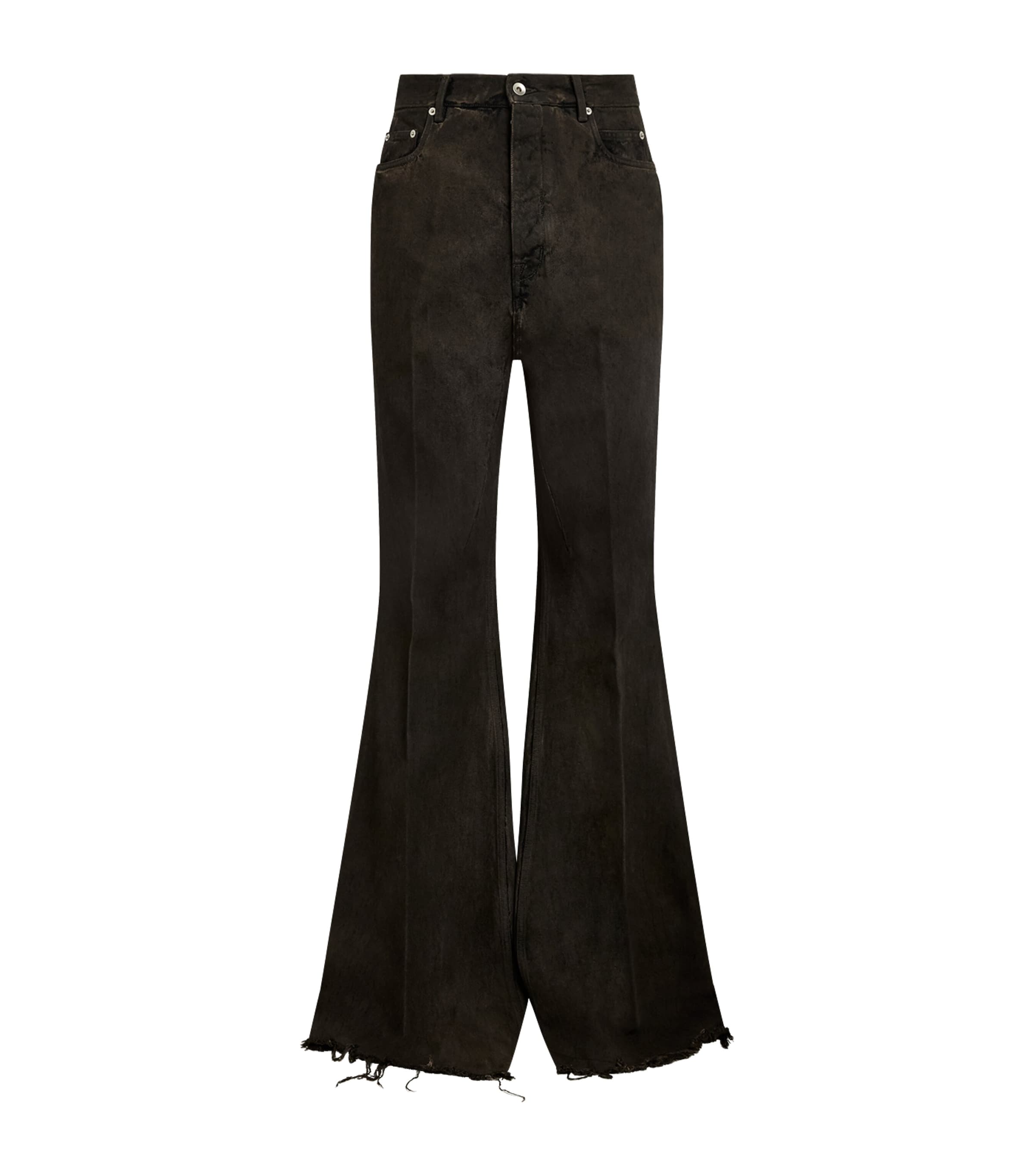 Rick Owens Mens Bolan Bootcut Jeans Dust