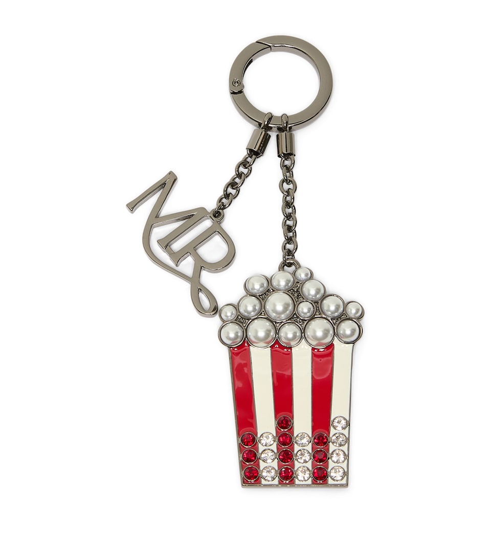 Marina Rinaldi Faux Pearl Keyring Red