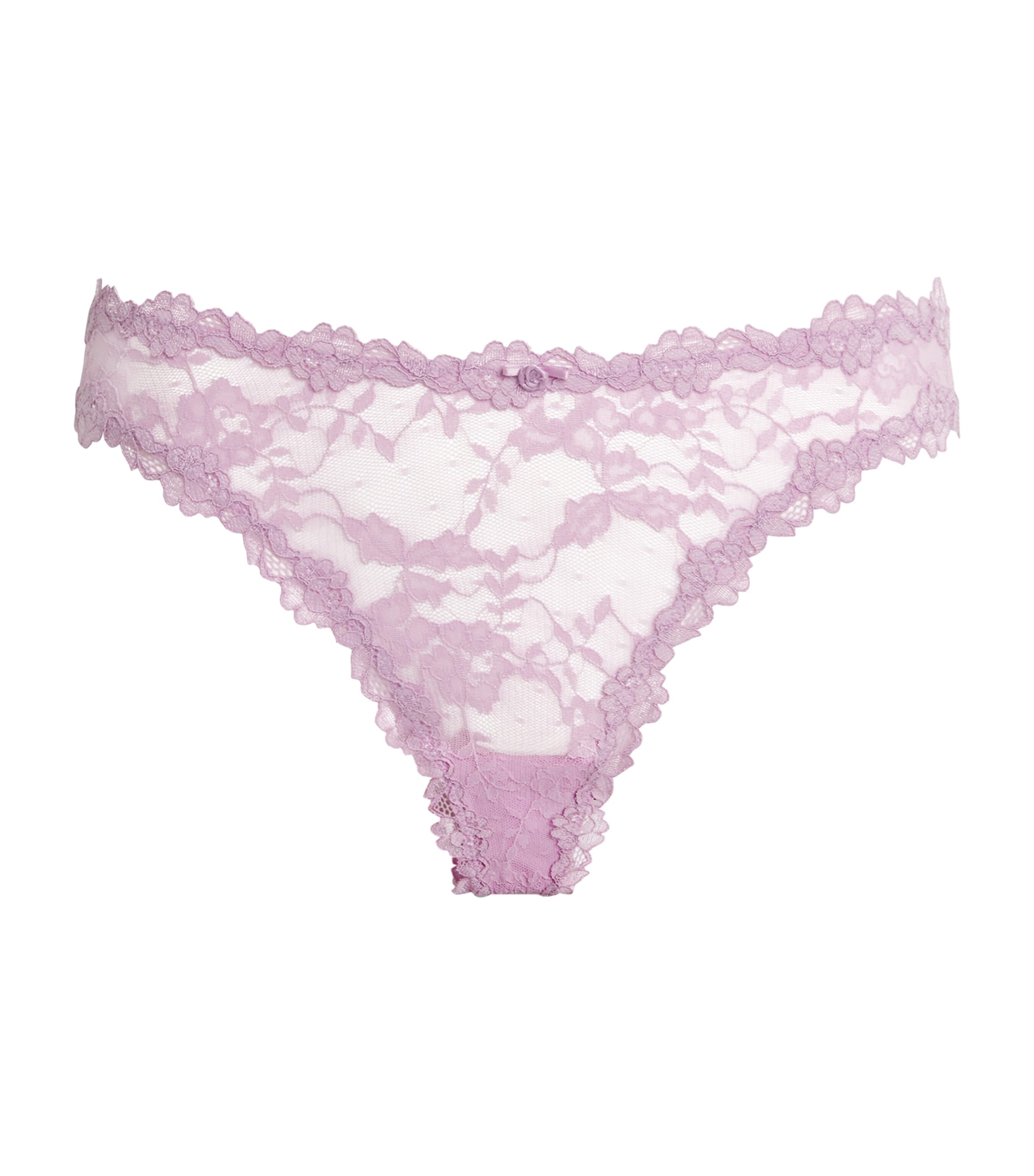 Stretch Lace Dipped Thong