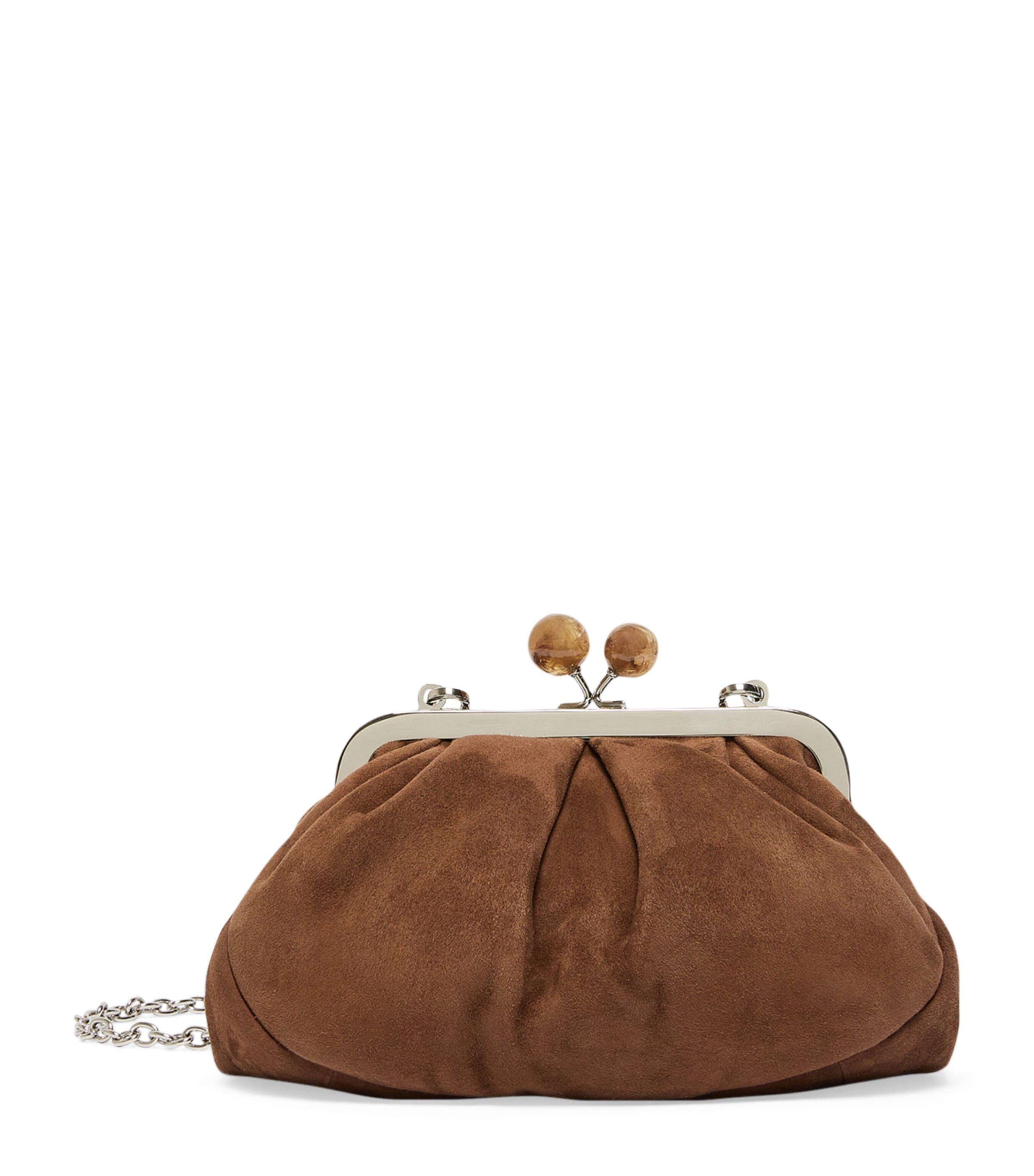 Suede Pasticcino Clutch Bag