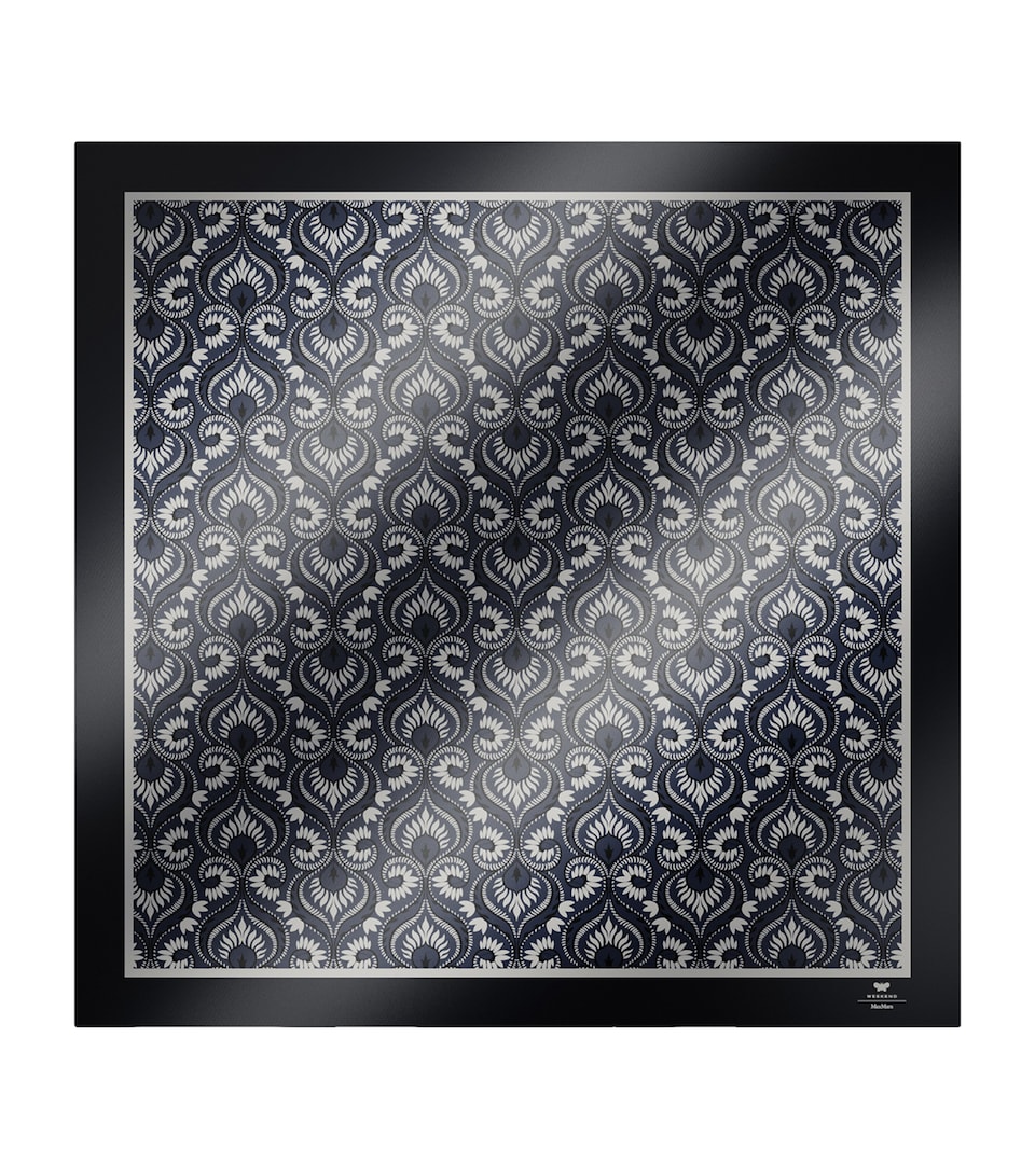 Silk Print Square Scarf