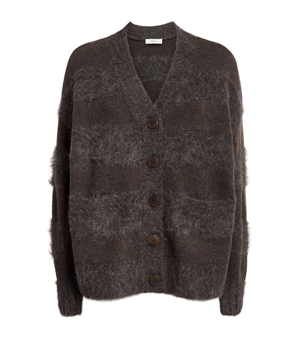 Brushed Stripe Stra Cardigan