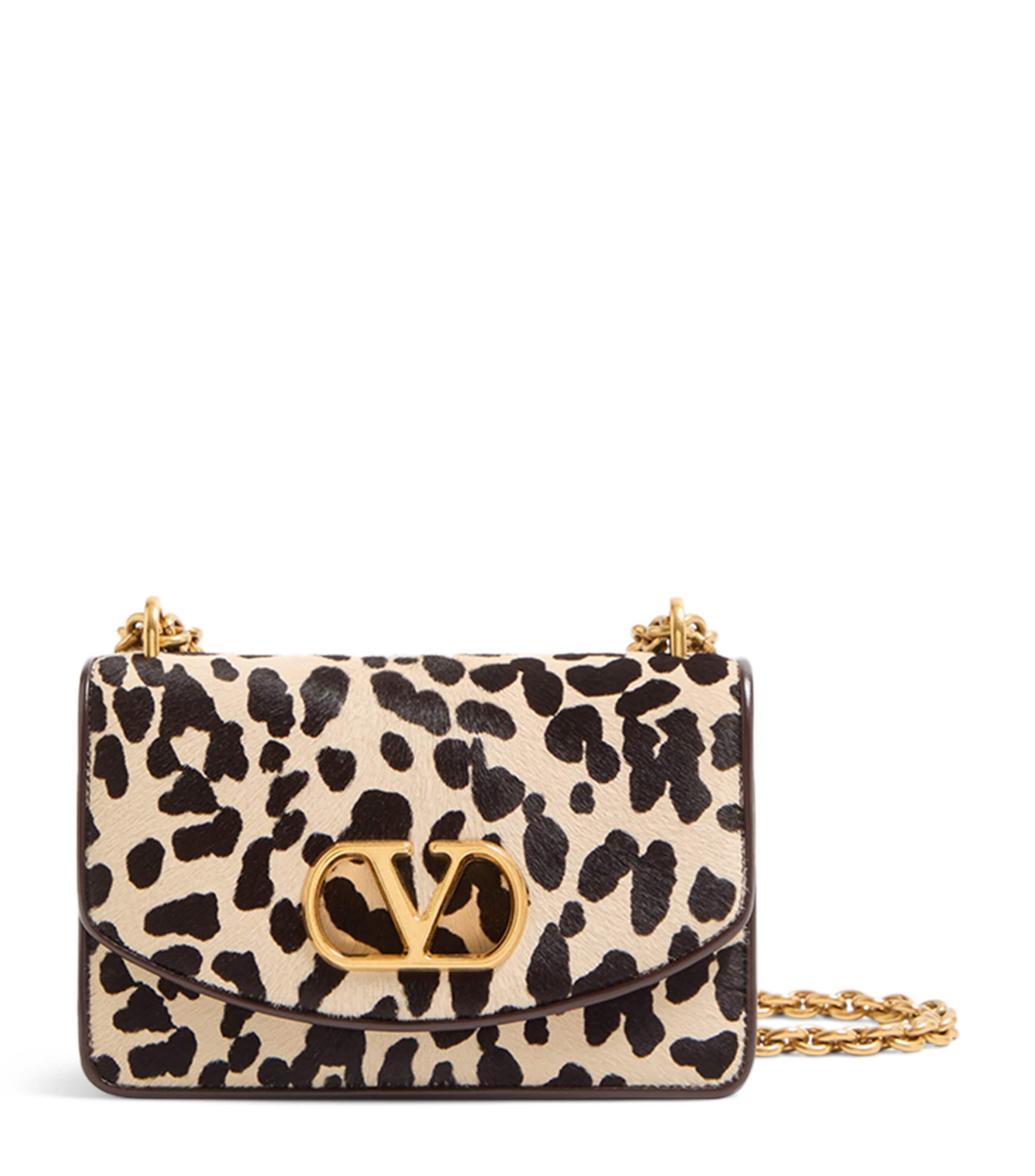 Small Leather Vain Shoulder Bag