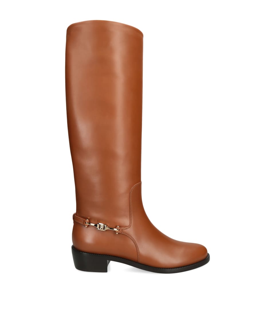 Leather Therma Heeled Boots 35