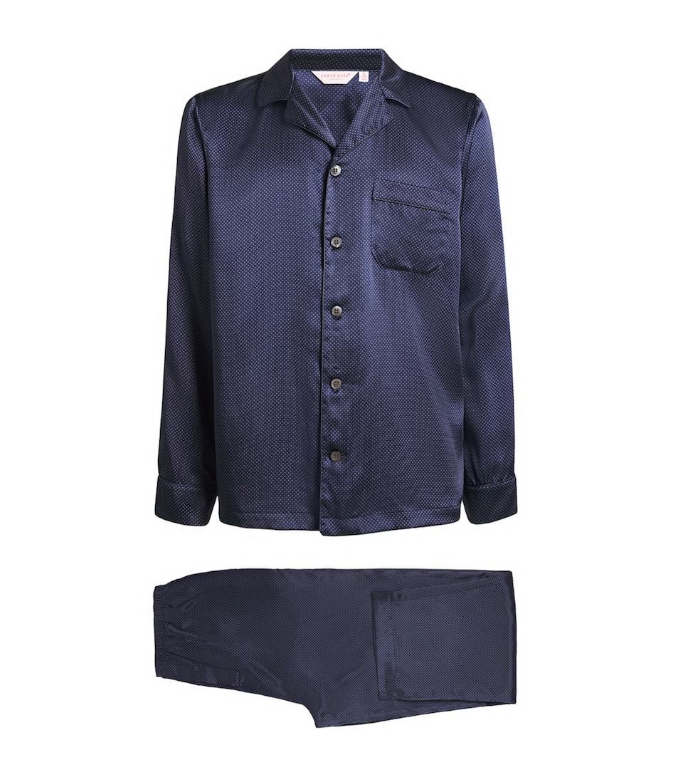 Silk Micro-Dot Pyjama Set