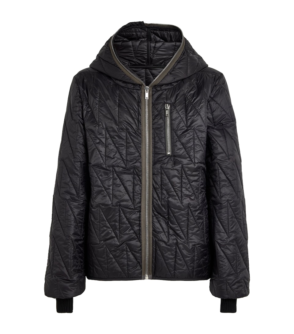 Rick Owens Mens Gimp Down Jacket Black