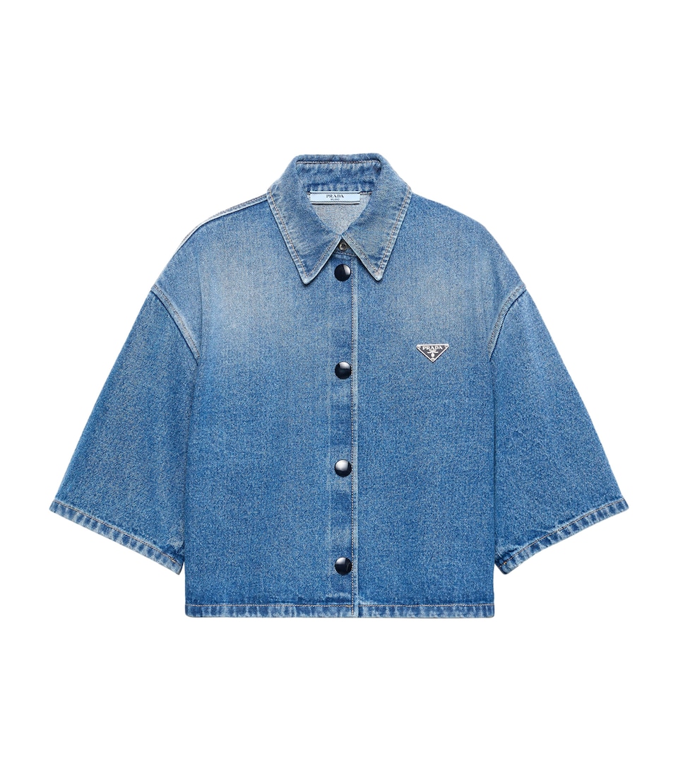 Denim Cropped Shirt