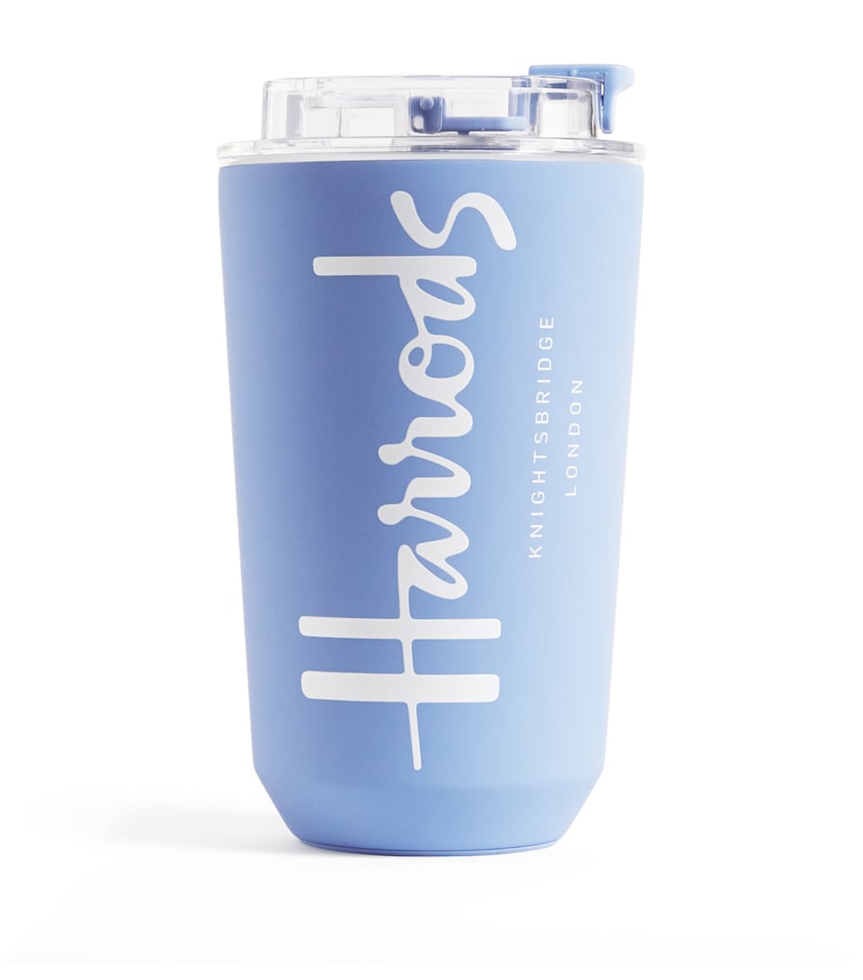 Harrods Logo Travel Cup (450ml) Blue