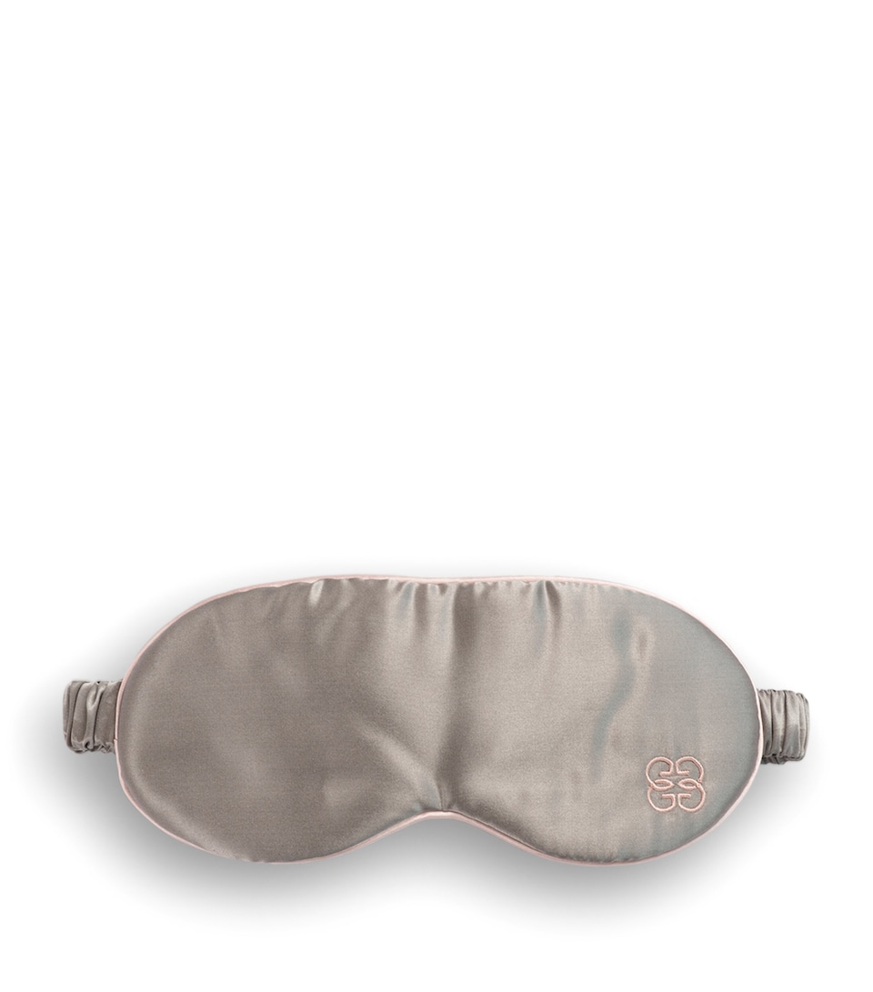 Gingerlily Womens Silk Eye Mask Grey