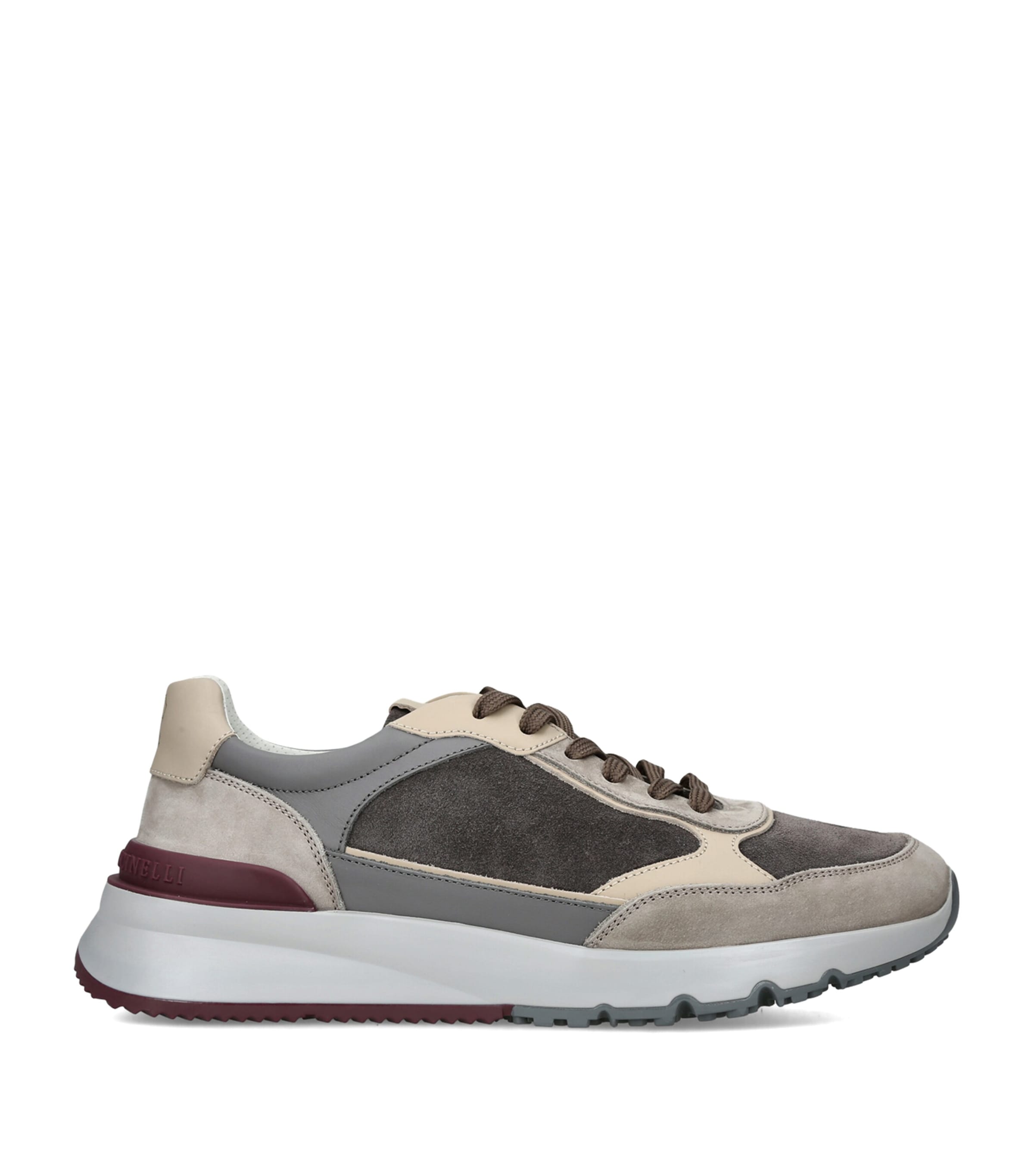 Brunello Cucinelli Nubuck-Suede Sneakers Brown
