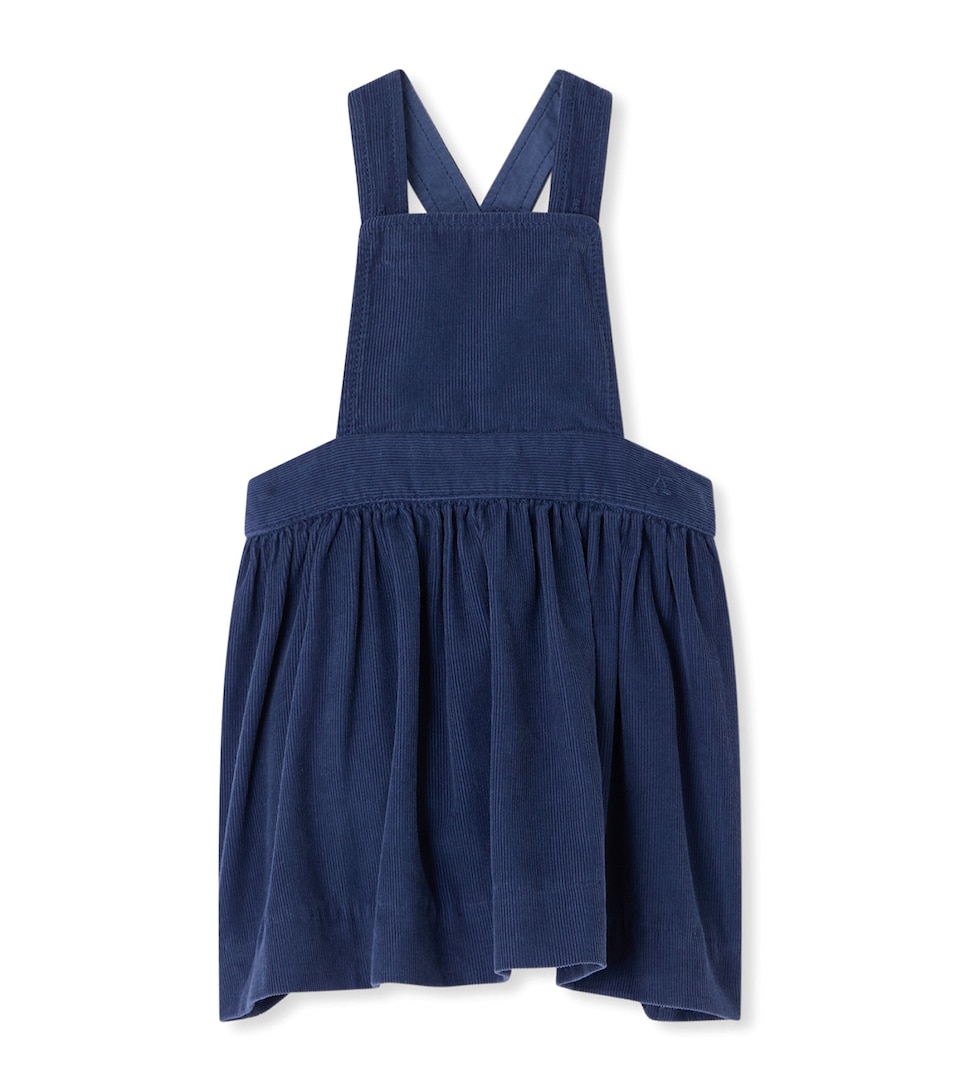 Bonpoint Cotton Corduroy Pinafore Dress (6-18 Months) Indigo