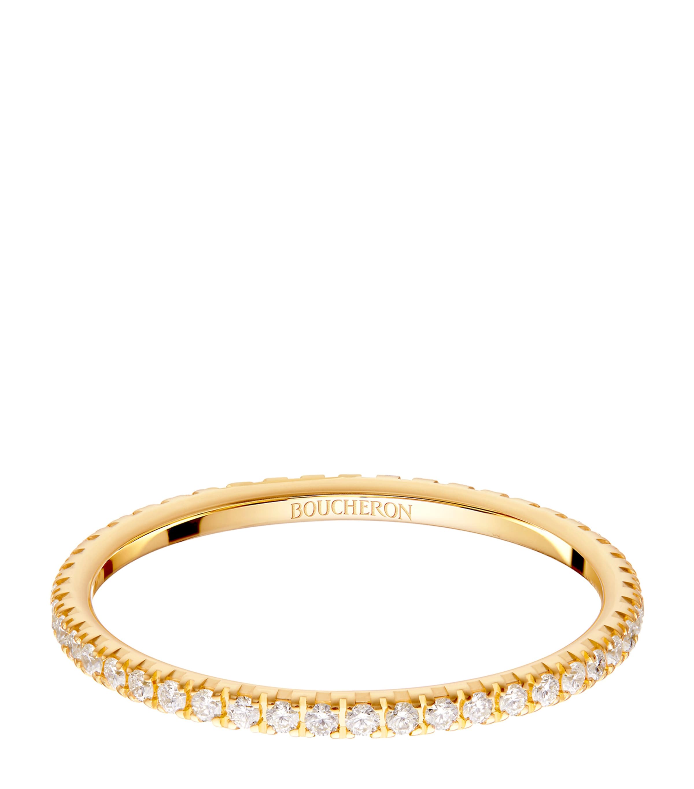 Yellow Gold and Diamond Epure Wedding Band