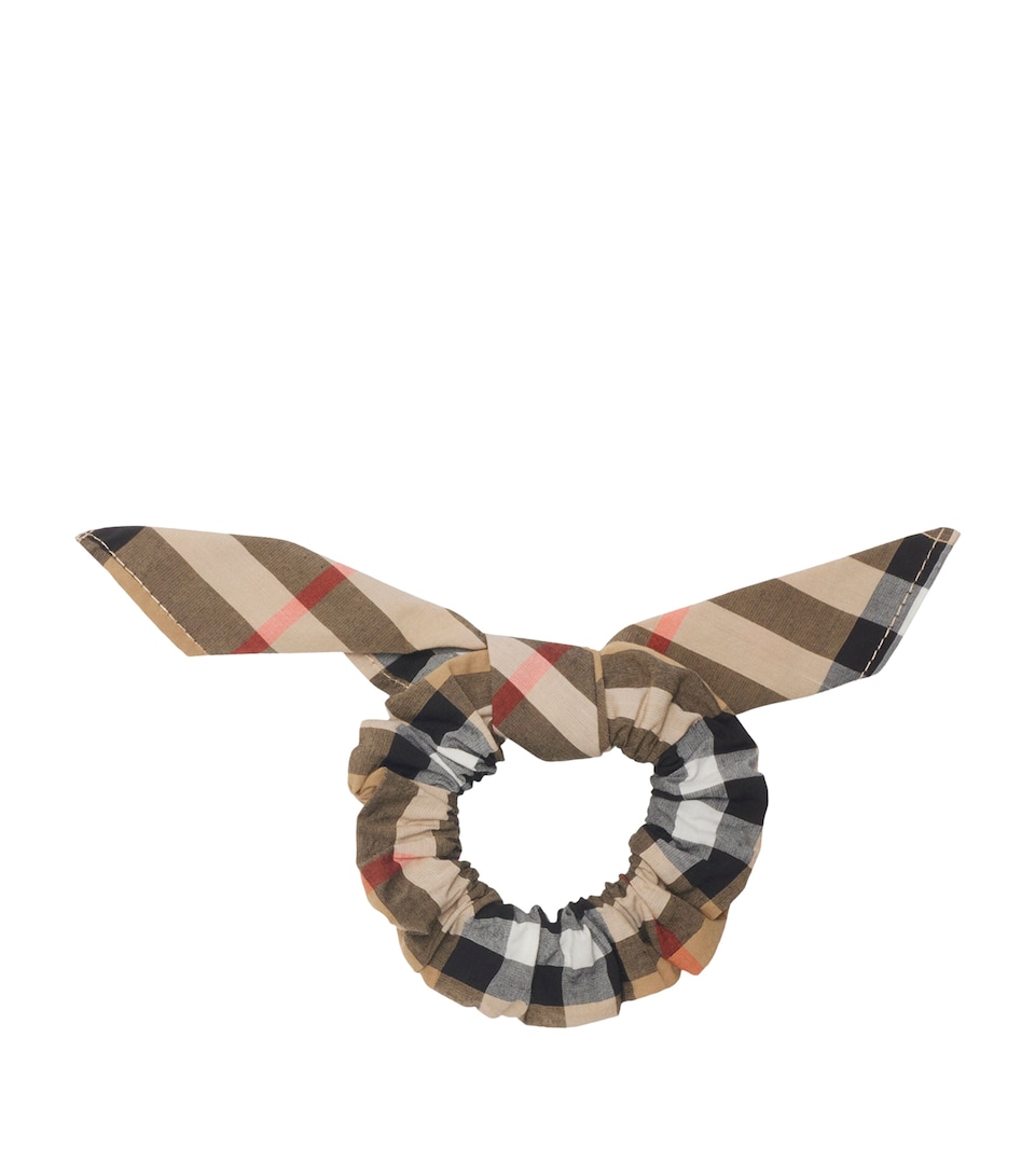 Cotton Check Scrunchie