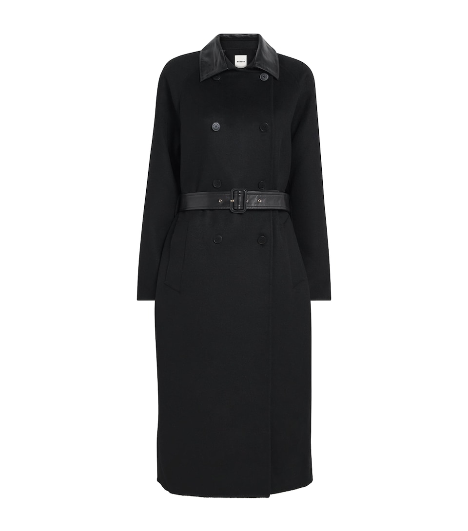 Wool Double-Breasted Coat