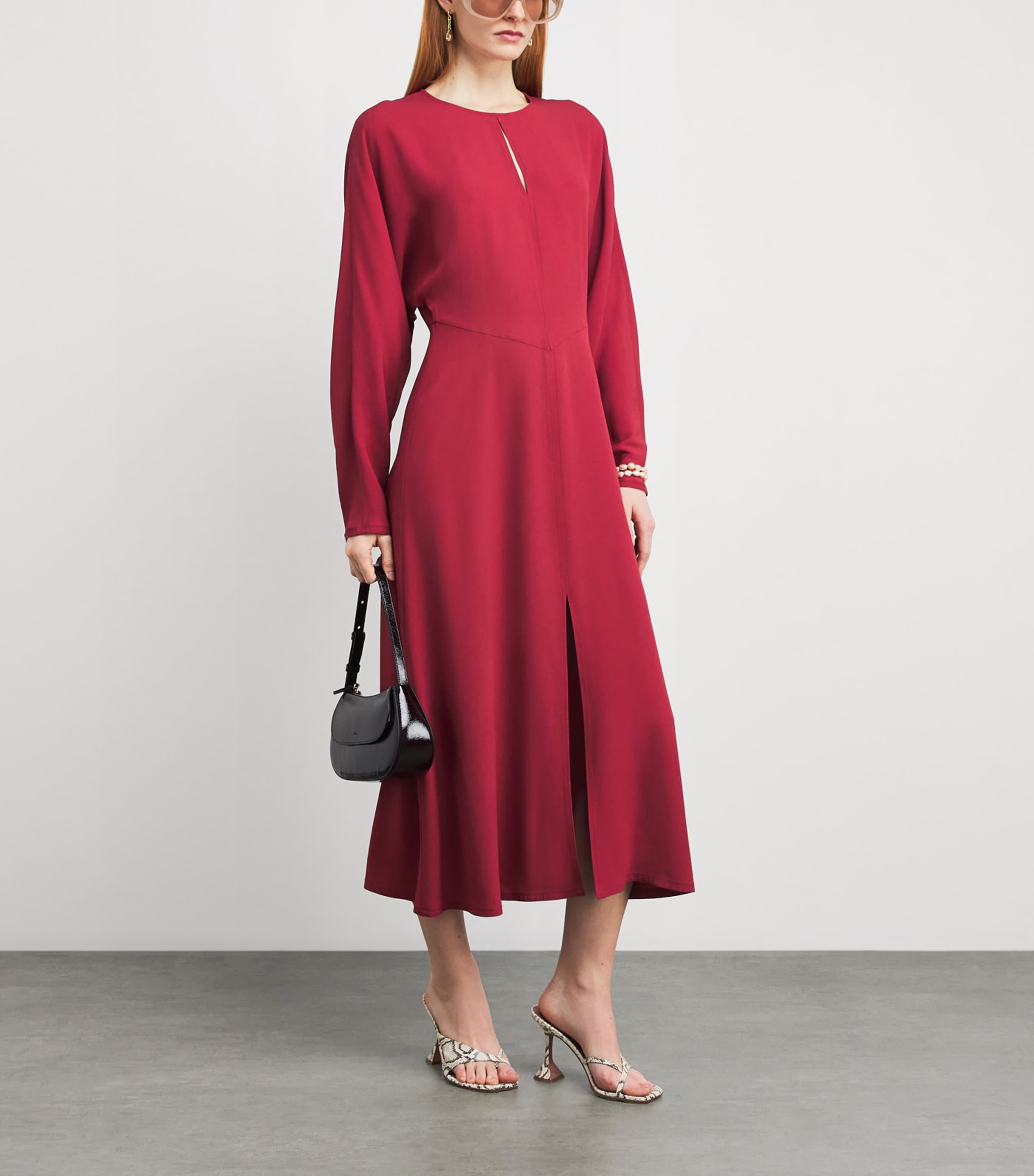 Crepe Hills Midi Dress MULBERRY Image 2