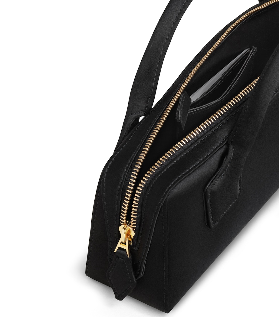 Alaïa Satin Le Teckel Top-Handle Bag Noir Image 4