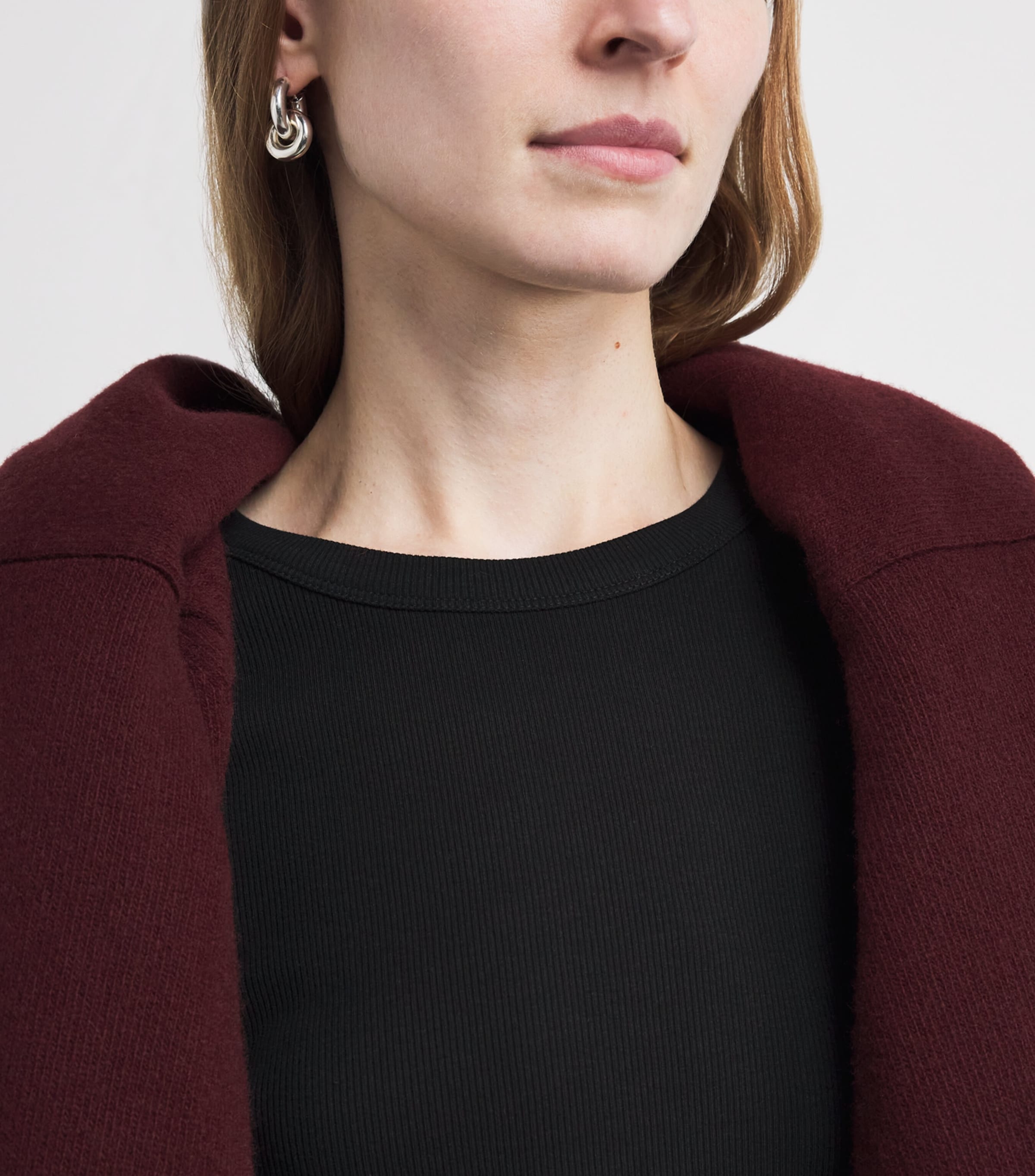 Stretch-Cotton Ribbed Ultimate T-Shirt BLACK Image 6