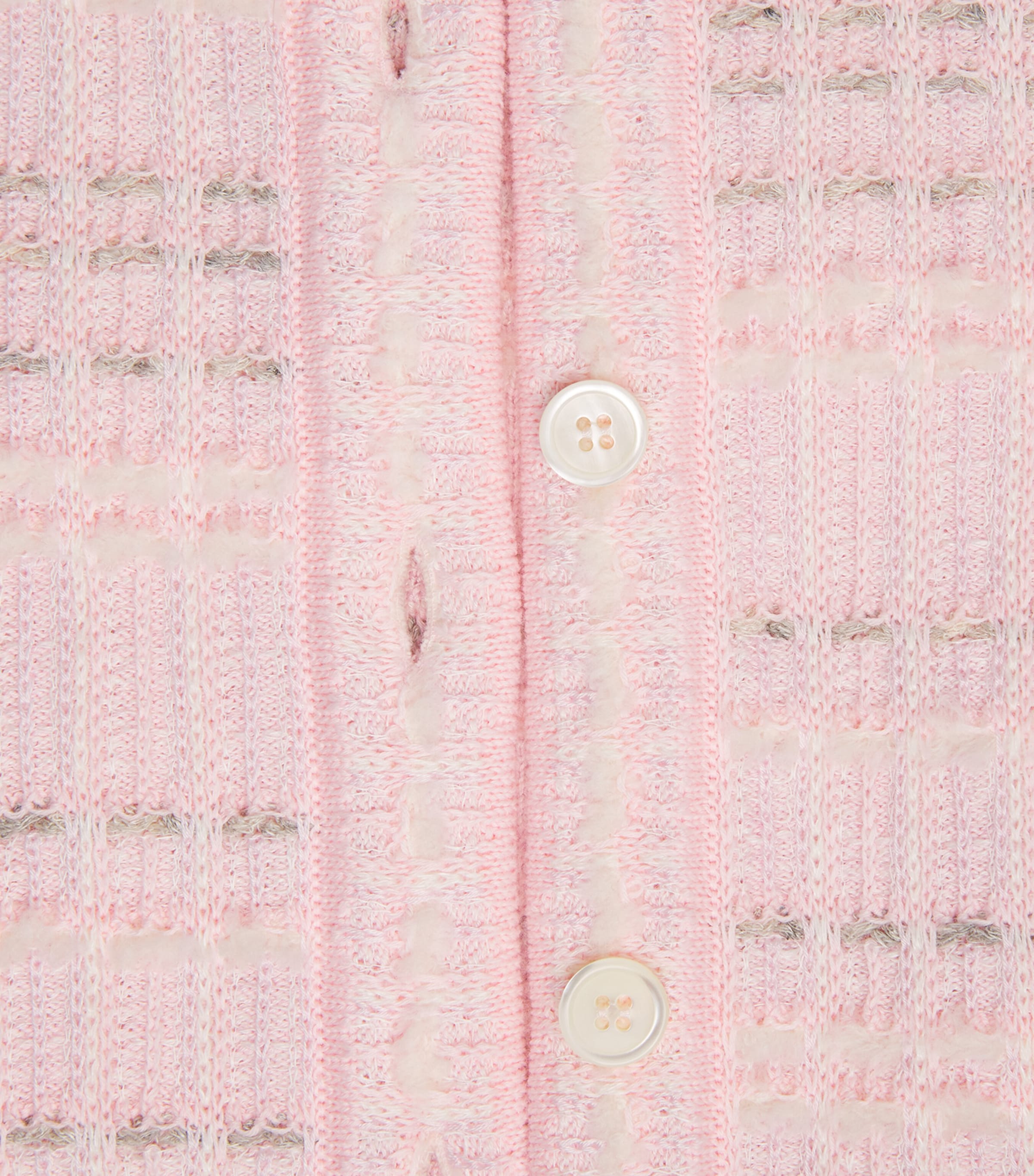 Tweed Jacquard Cardigan LIGHT PINK Image 2