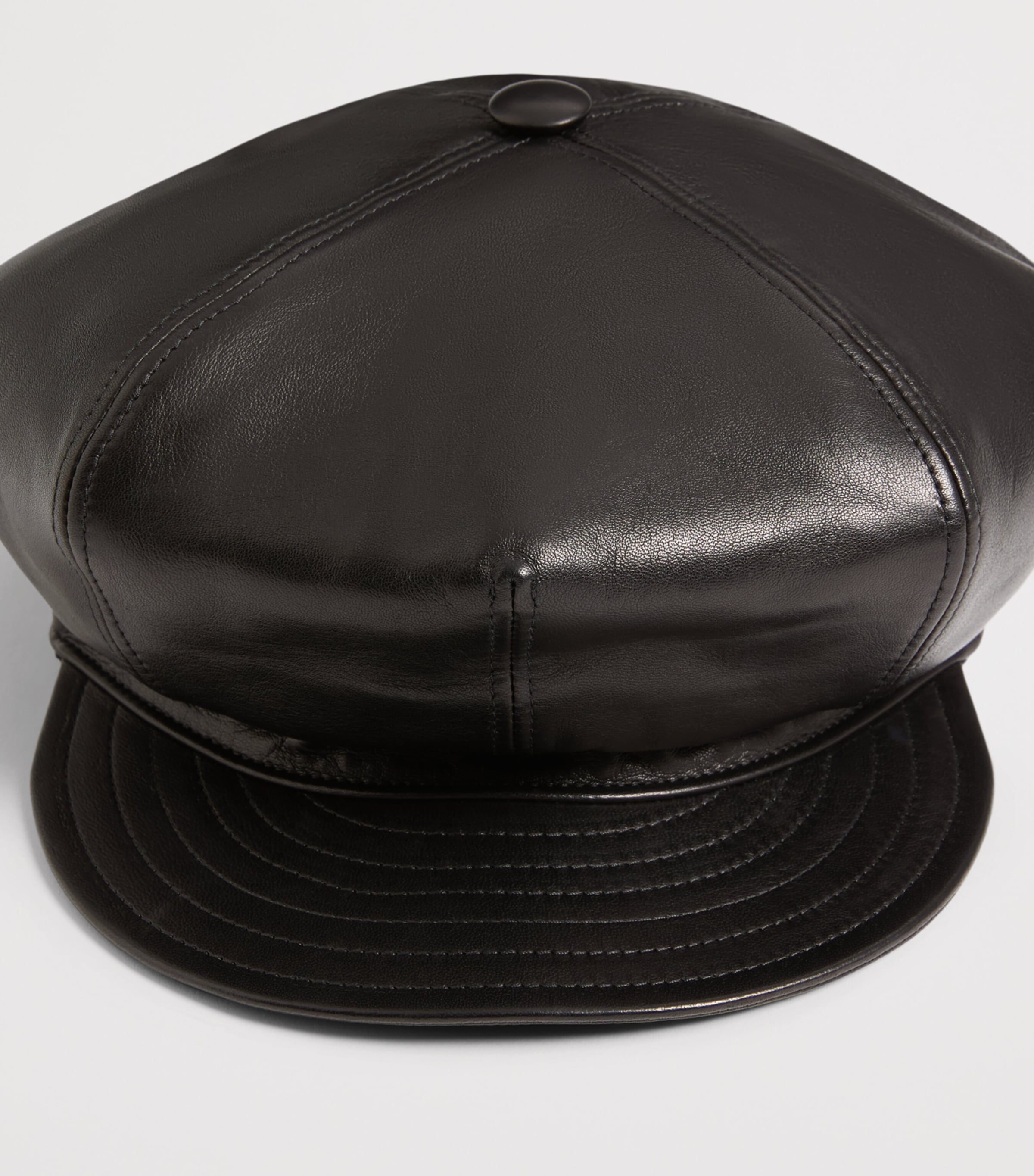 Leather VLogo Signature Beret FV0 Image 5