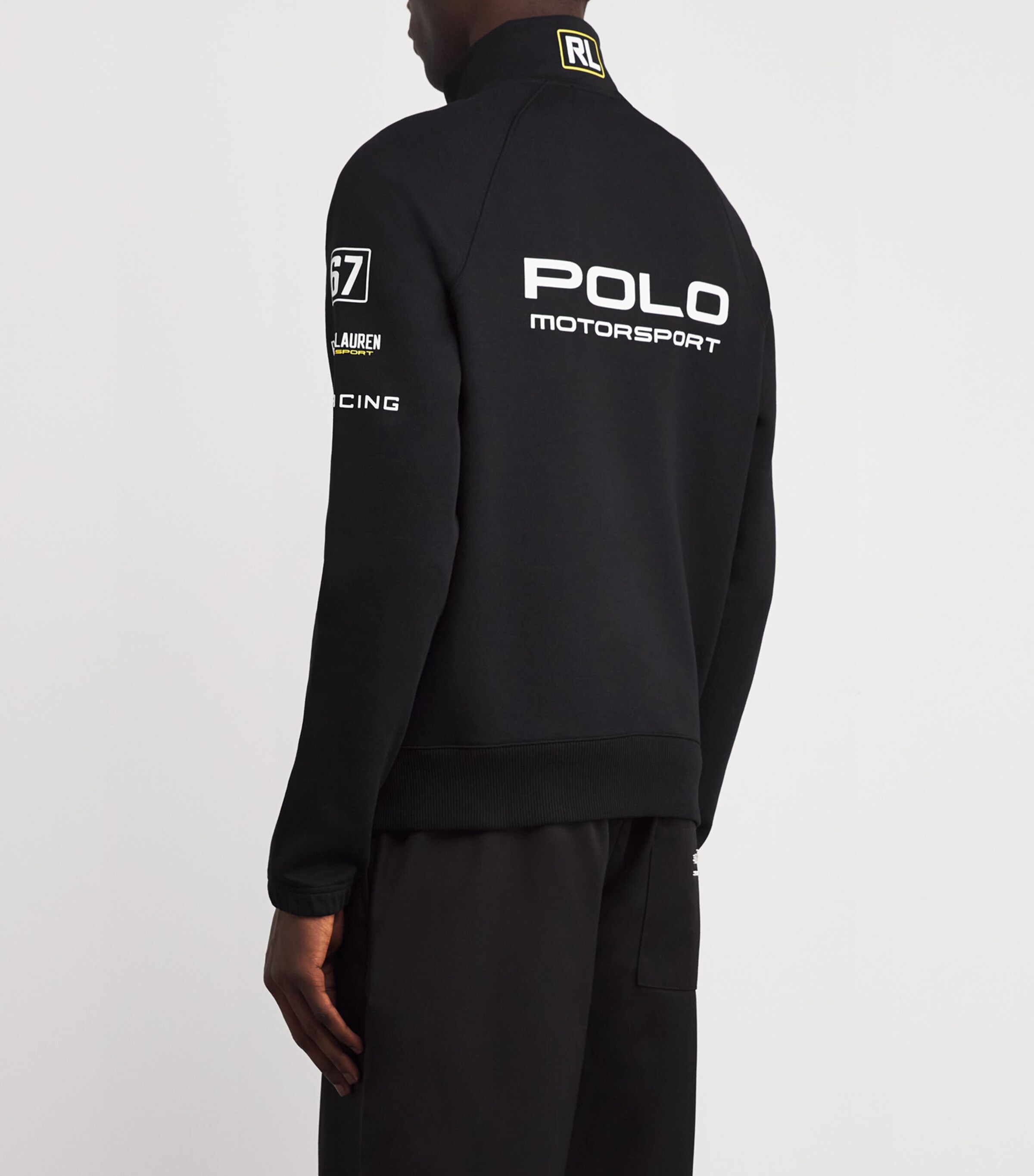 Polo Ralph Lauren Black Racing Logo Track Jacket | Harrods US