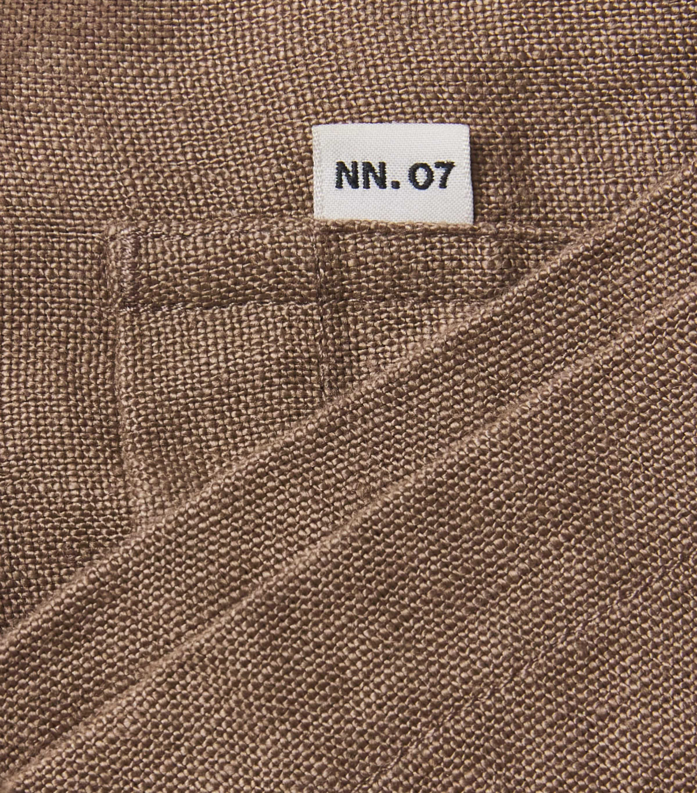 NN07 Mens Linen Drawstring Gregor Shorts Clay Mirage Image 6
