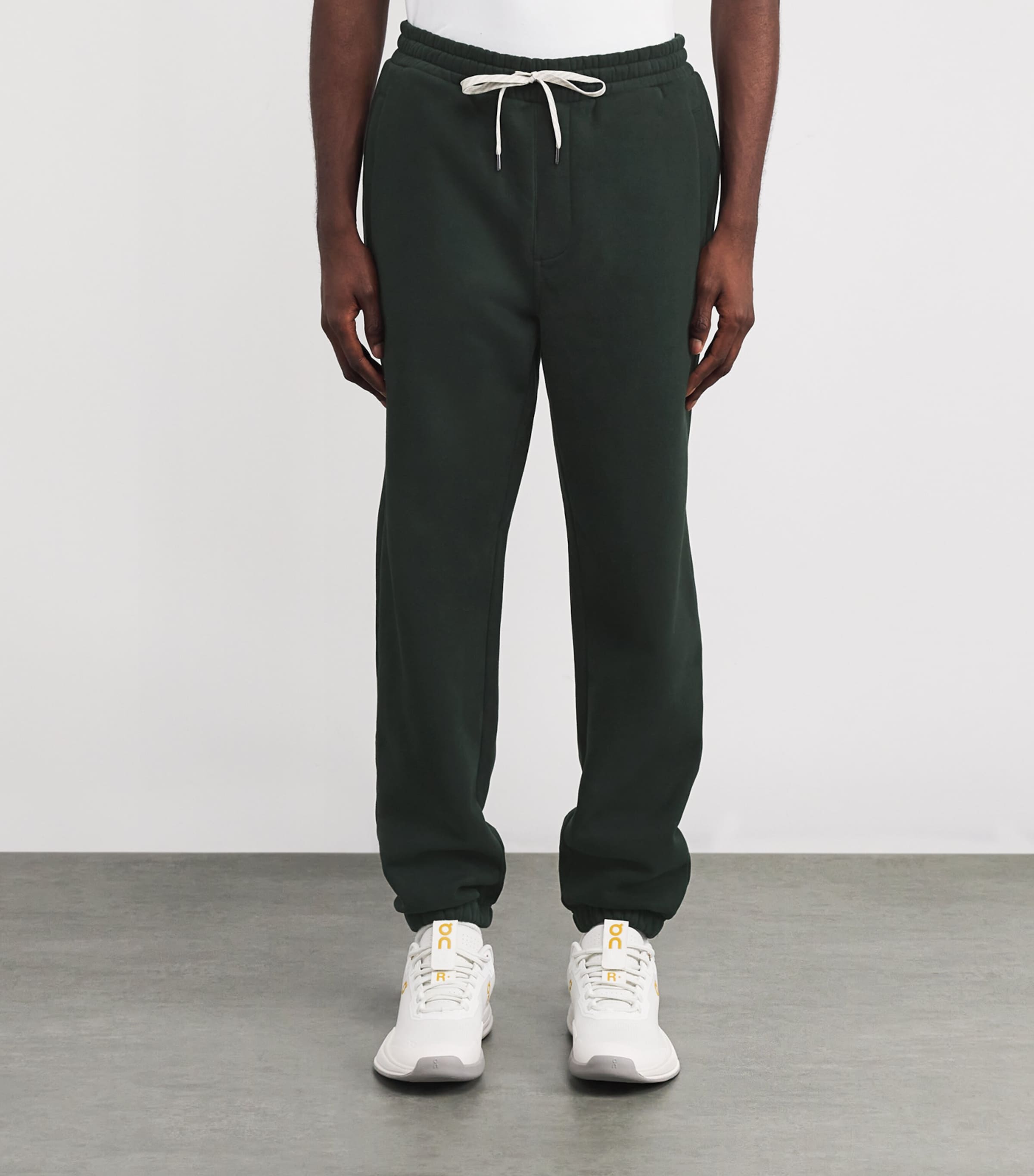 Organic Cotton-Blend Seaside Sweatpants EVERGREEN-EVG Image 3