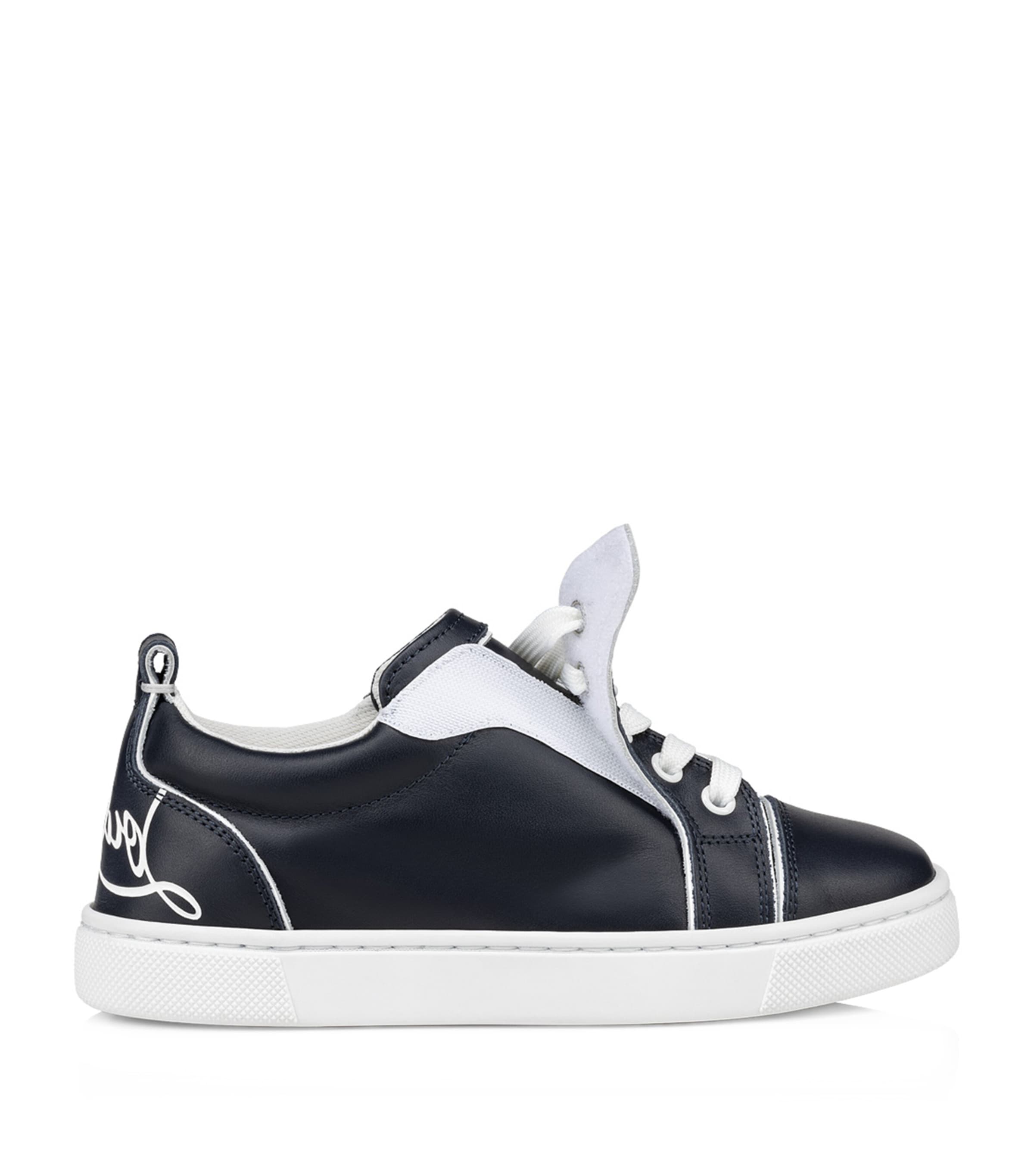 Christian Louboutin Kids 퍼니토 가죽 스니커즈