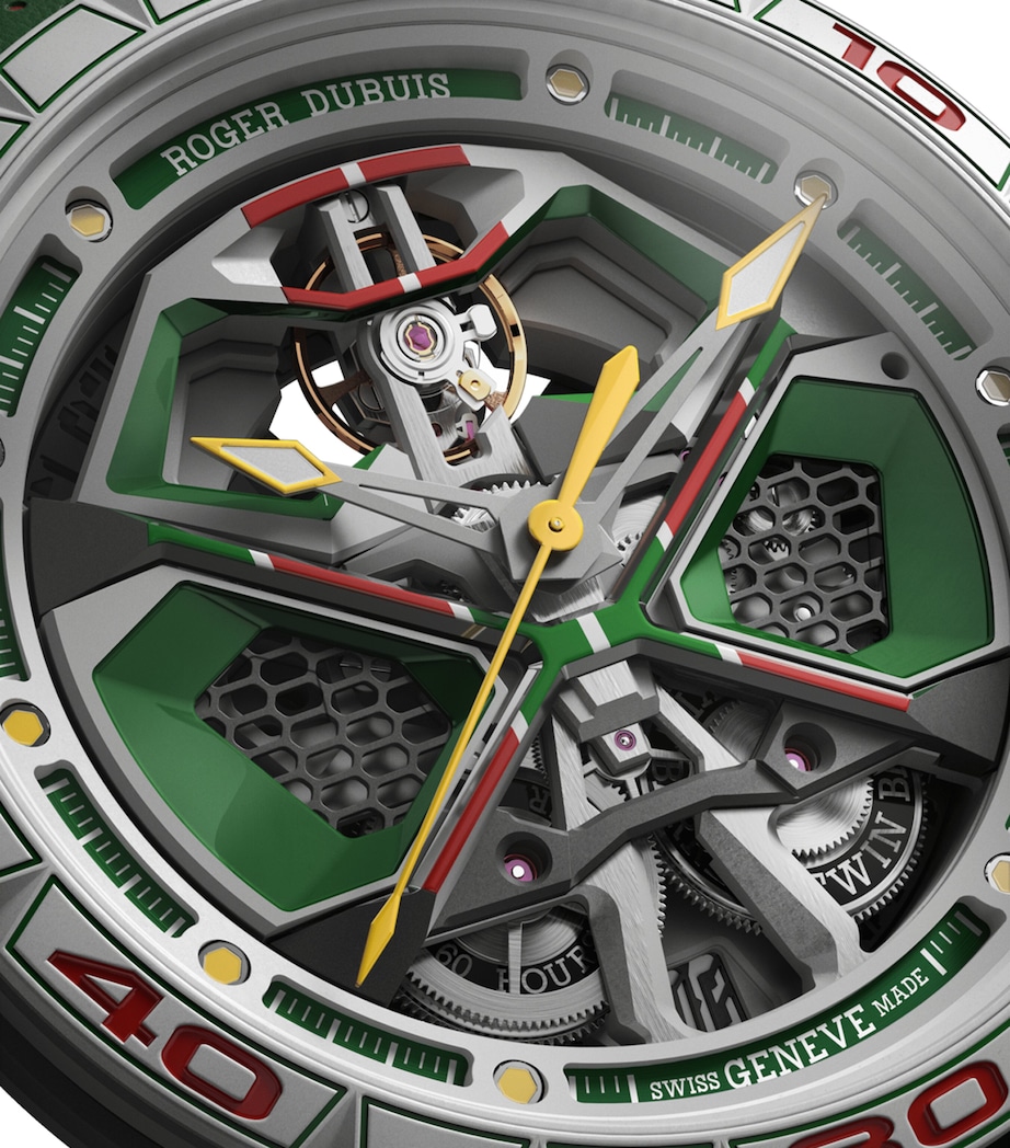 x Lamborghini MCF Excalibur Spider Huracán Watch 45mm GREEN Image 6